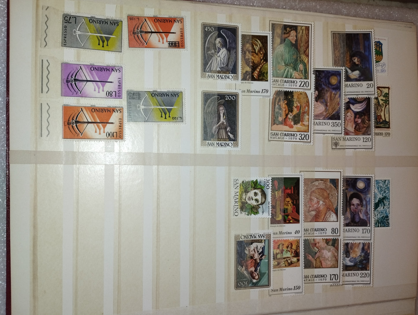 San Marino/Vatican Post stamp collection