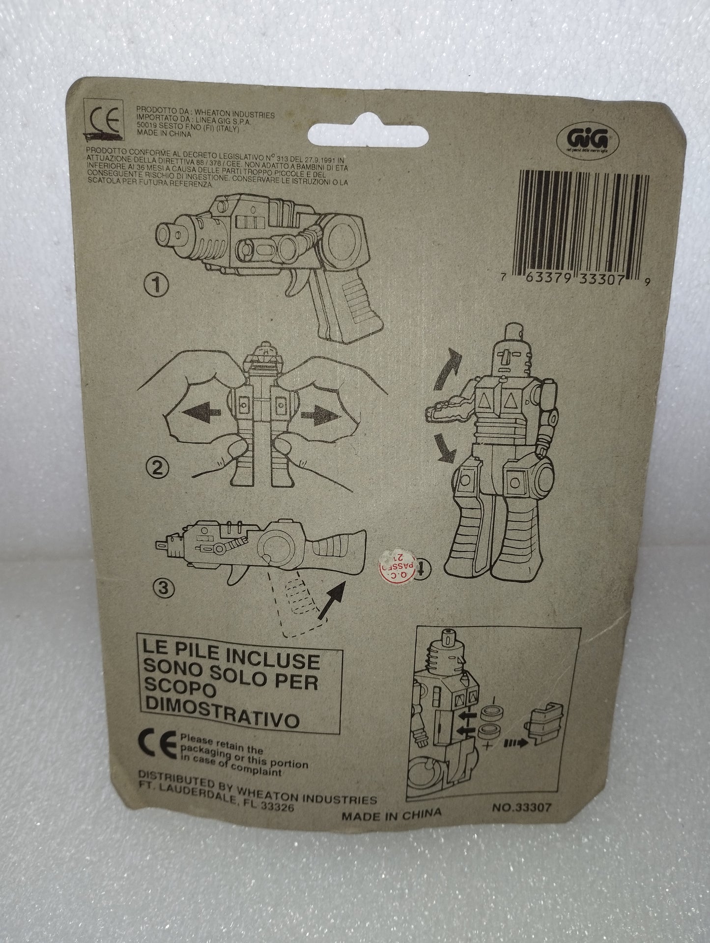 Lectrobot mini pistola

In plastica Pile da sostituire