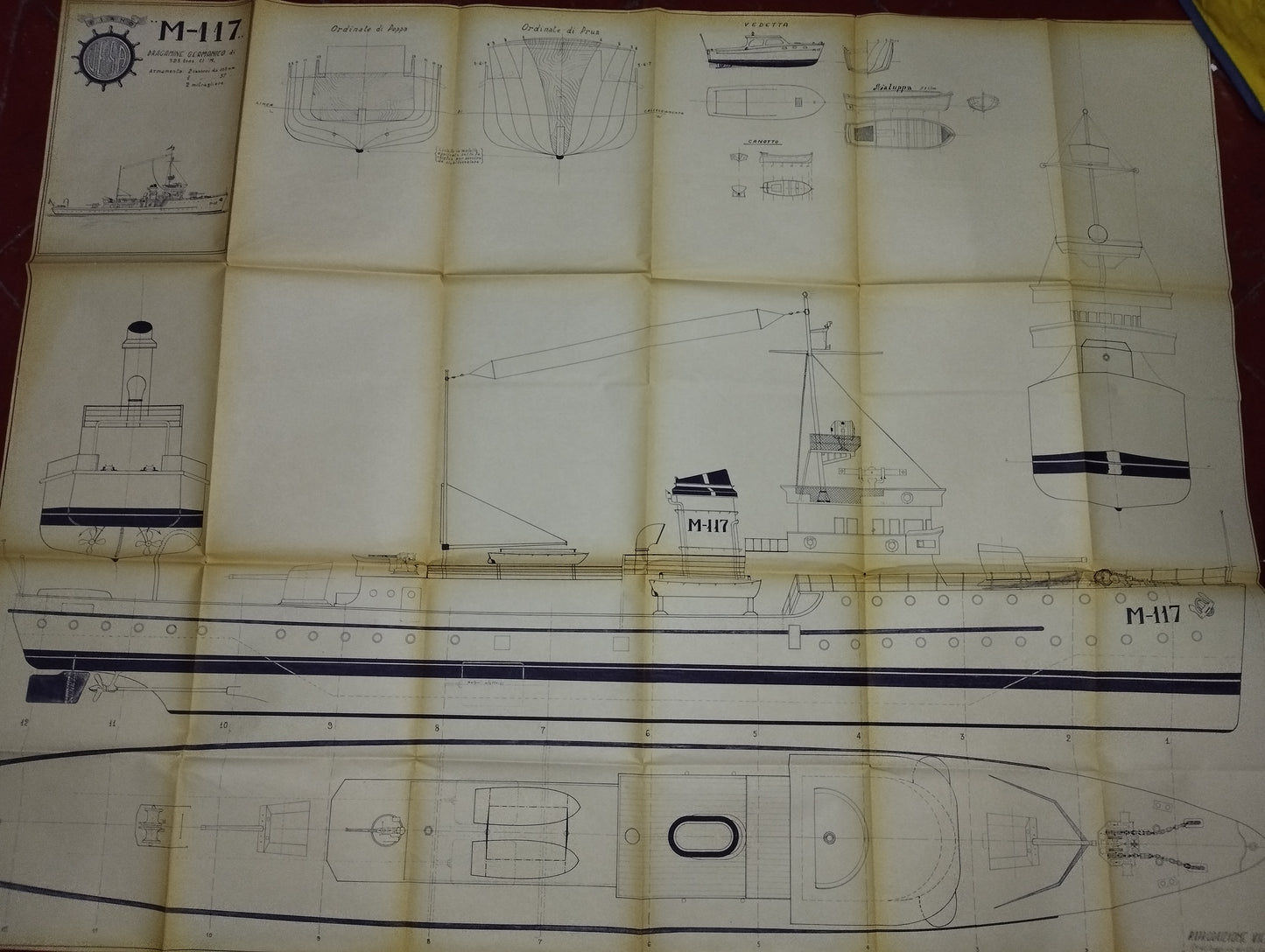 Germanic M-117 Vintage Minesweeper Drawing/Project

 Dimensions approximately 122 x 96 cm