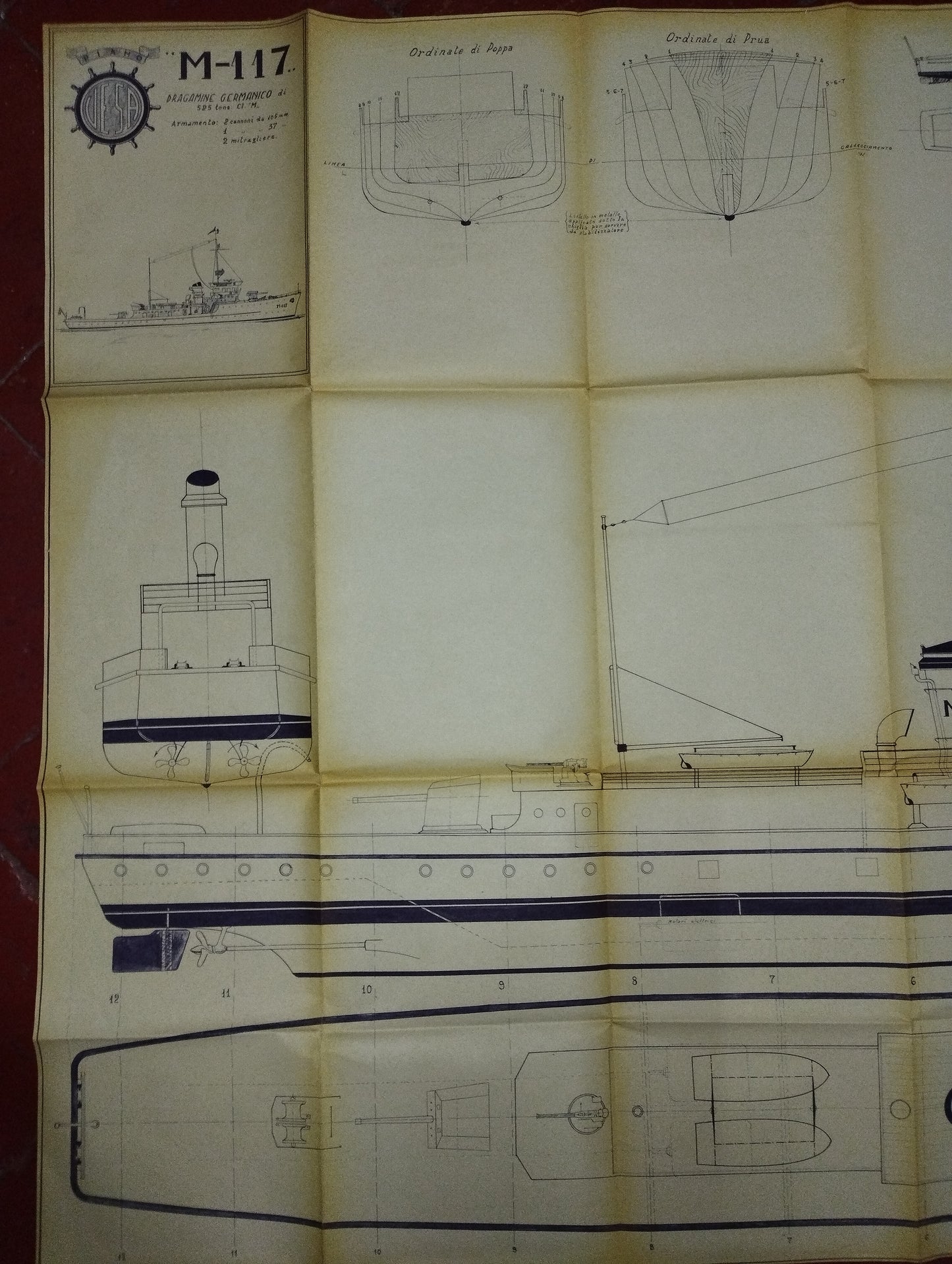 Germanic M-117 Vintage Minesweeper Drawing/Project

 Dimensions approximately 122 x 96 cm