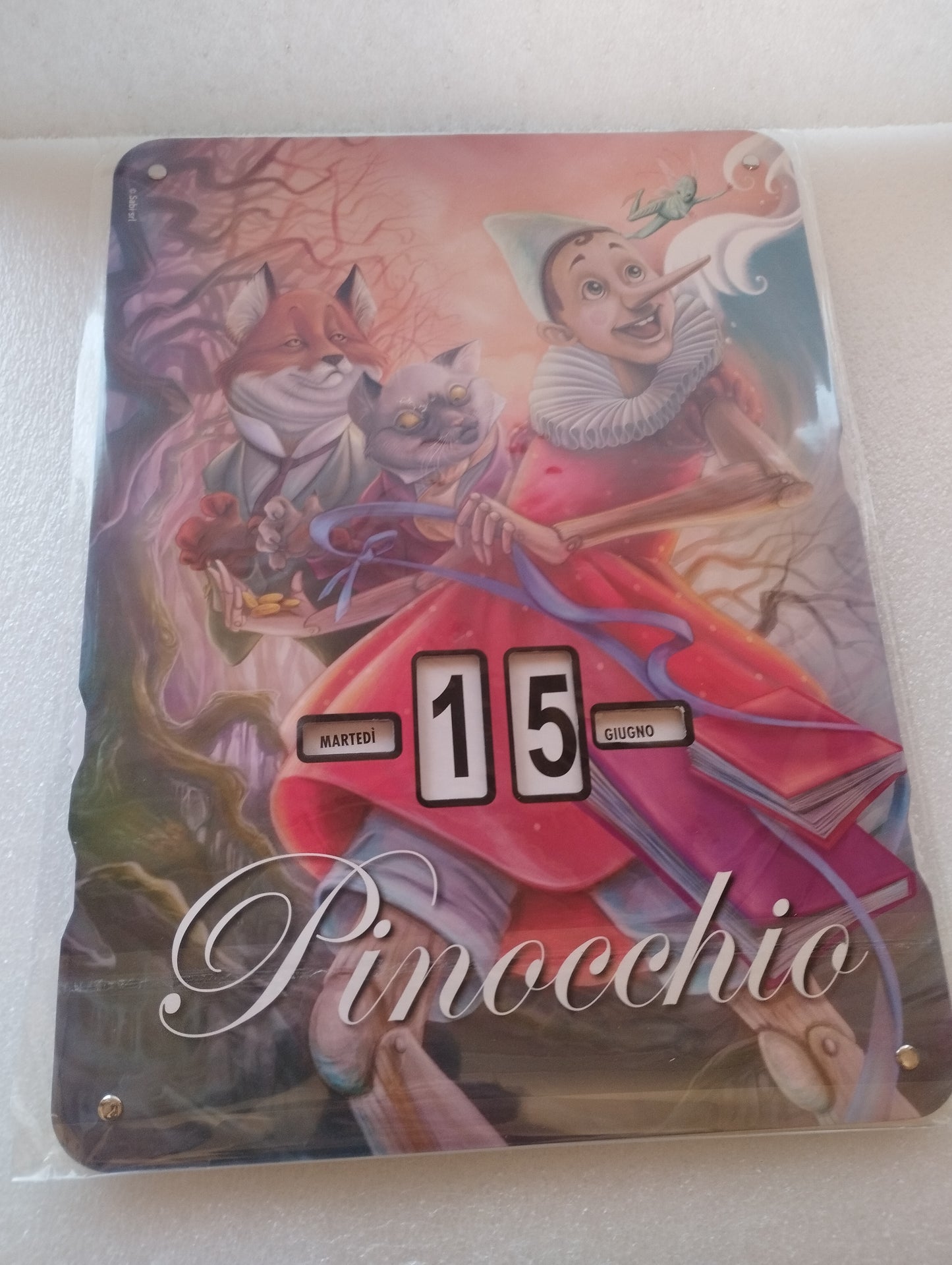 Pinocchio Perpetual Calendar

 Made of cardboard