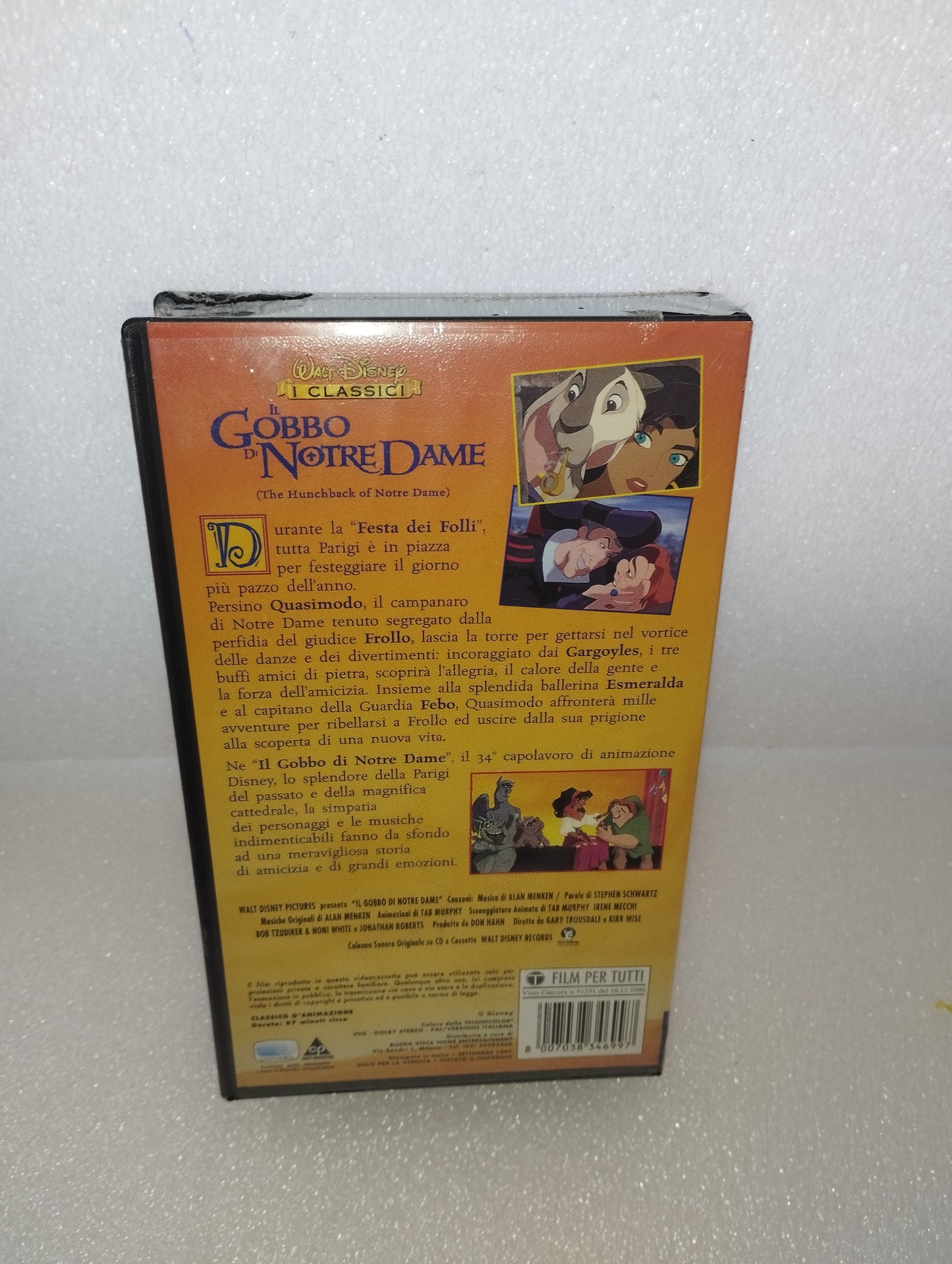 Il gobbo di Notre Dame Walt Disney VHS Sigillata