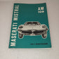 Use and maintenance manual Maserati Mistral AM 109

 Original from the 60s