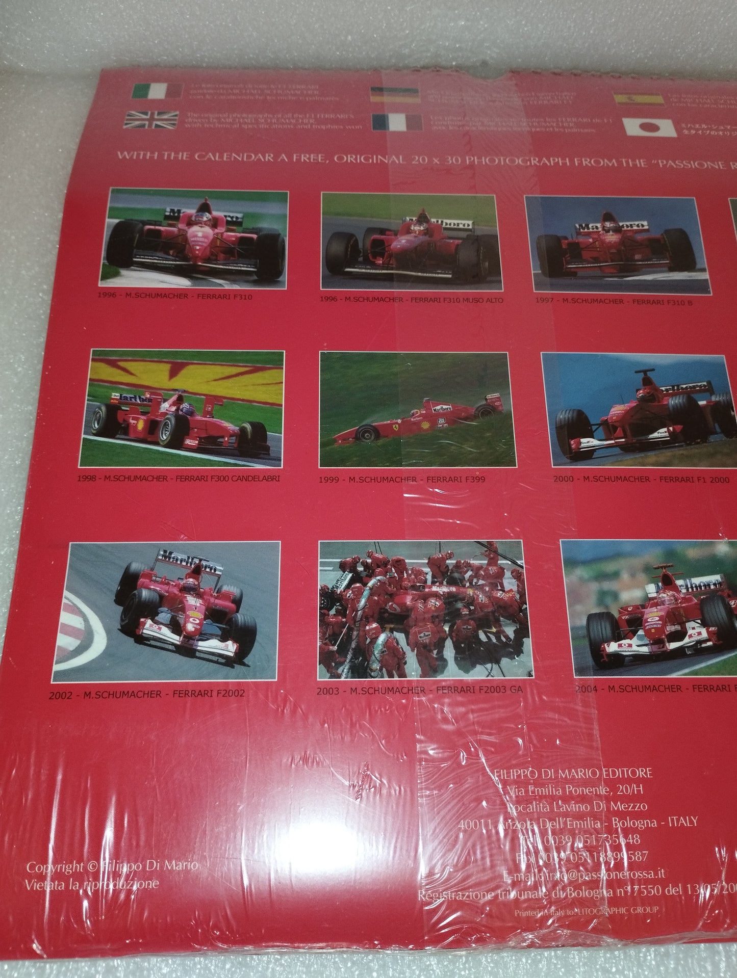 2006 Passione Rossa Ferrari Schumacher Calendar