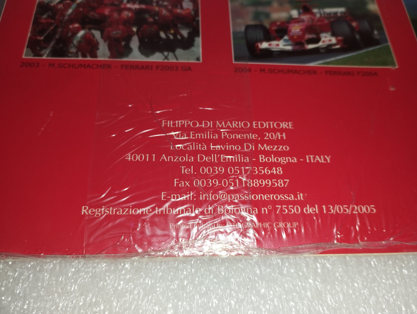 2006 Passione Rossa Ferrari Schumacher Calendar