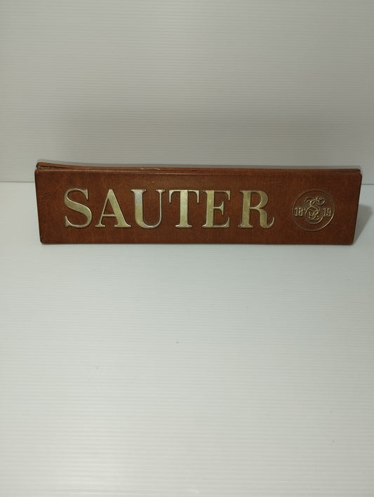 Sauter 1819 Vintage Advertising Sign