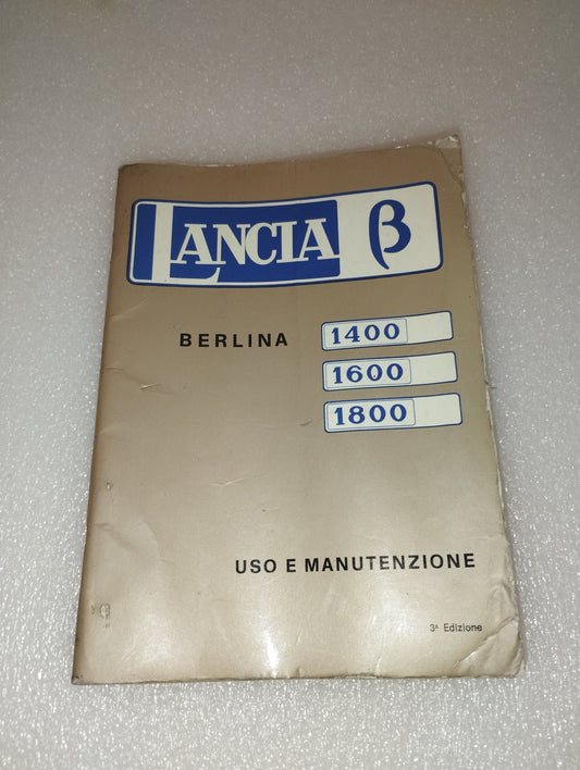 Lancia Beta Use and Maintenance Manual

 Original from 1973