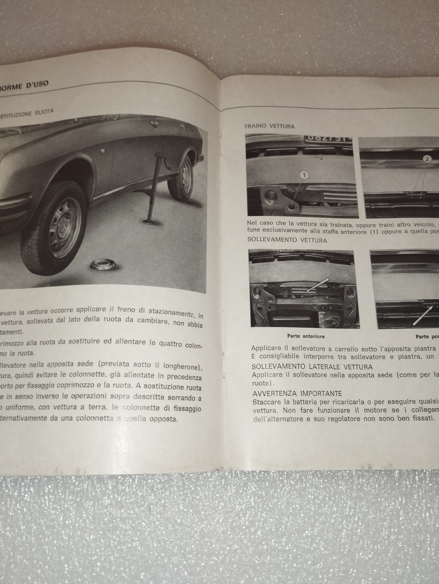 Lancia Beta Use and Maintenance Manual

 Original from 1973