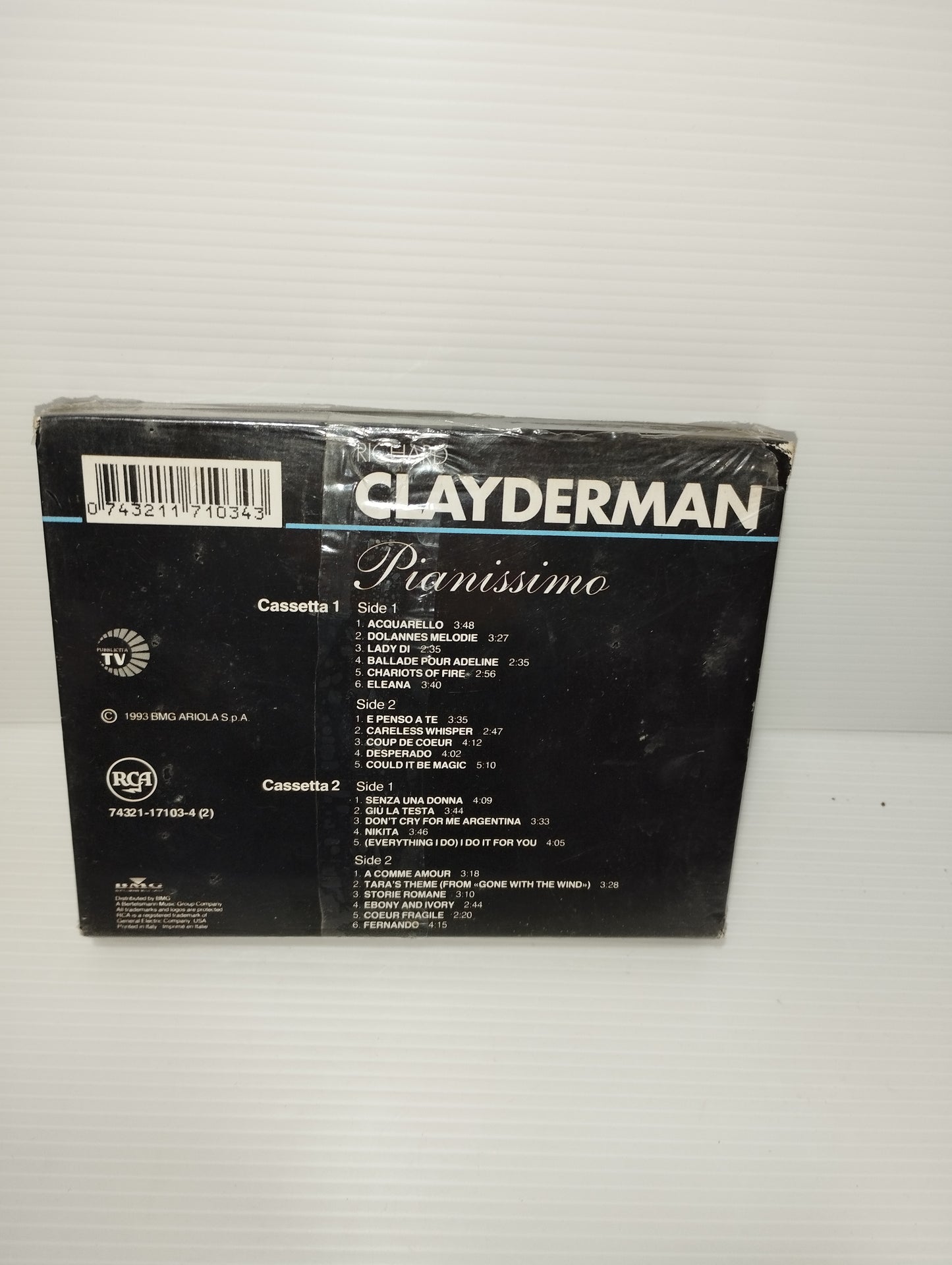 Pianissimo Clayderman 2 Musicassette Sigillate