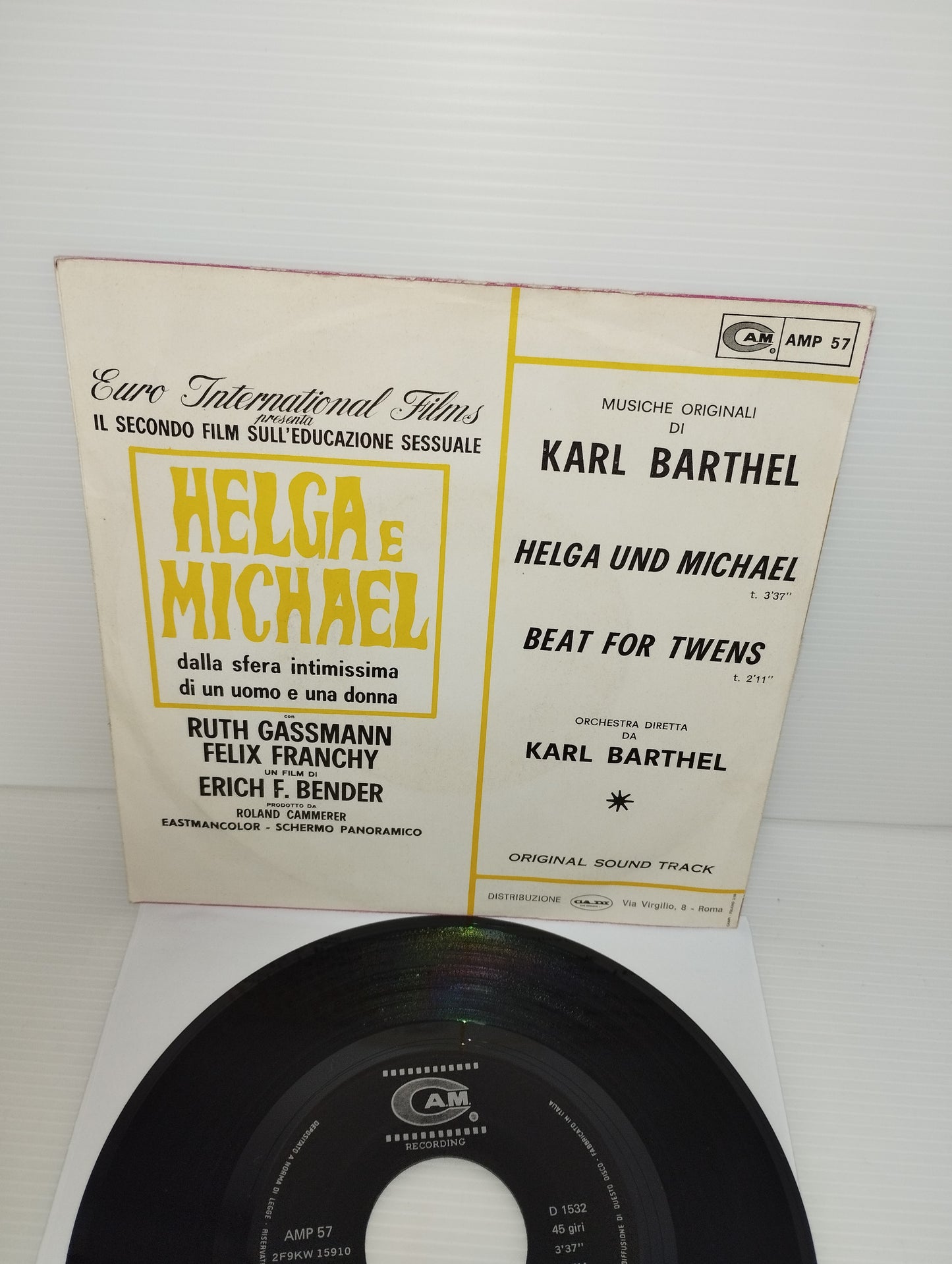 Helga e Michael musica di Karl Barthel 45 Giri