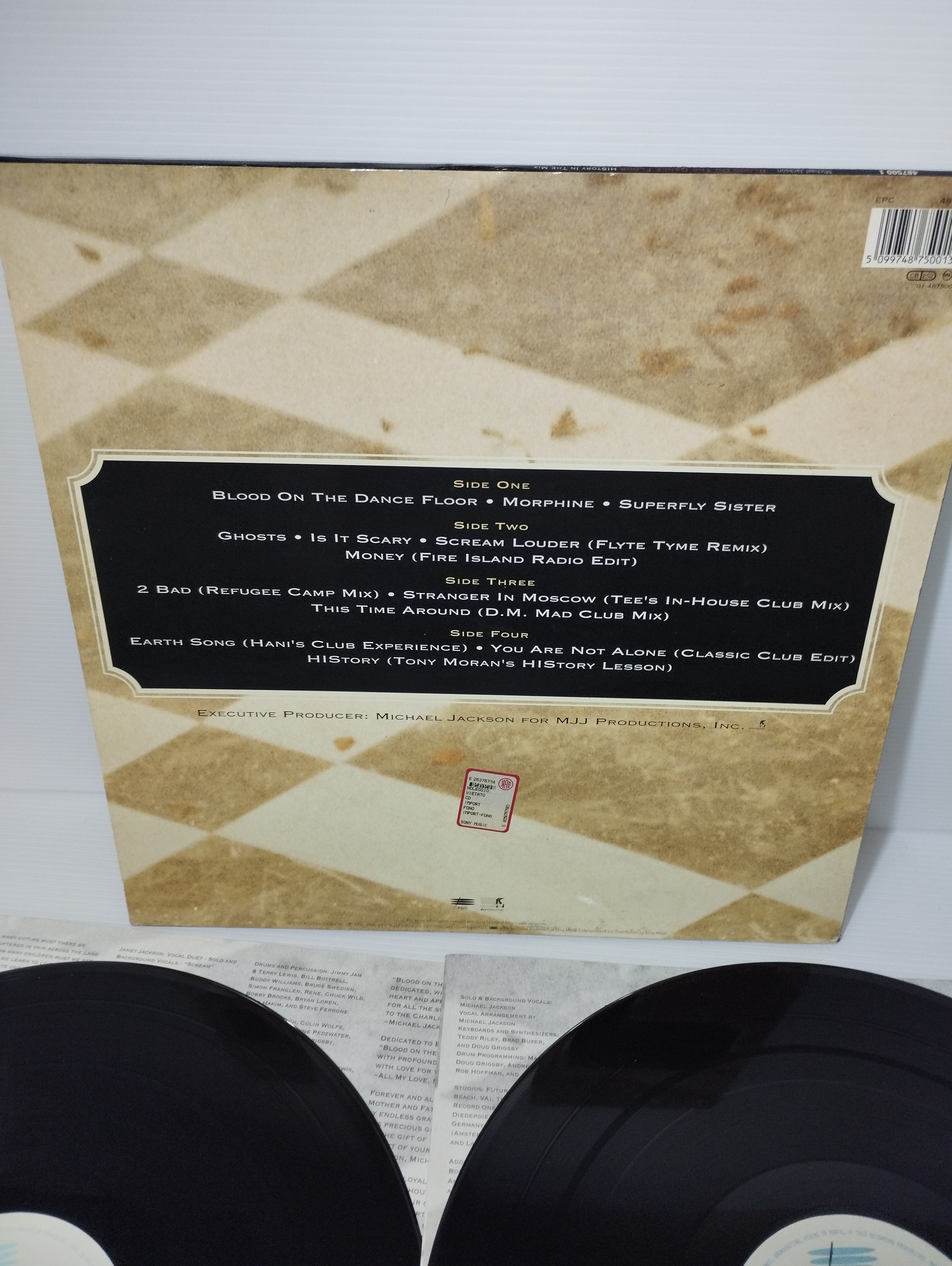 MICHAEL JACKSON BLOOD ON 〜2LP Vinyl Rare