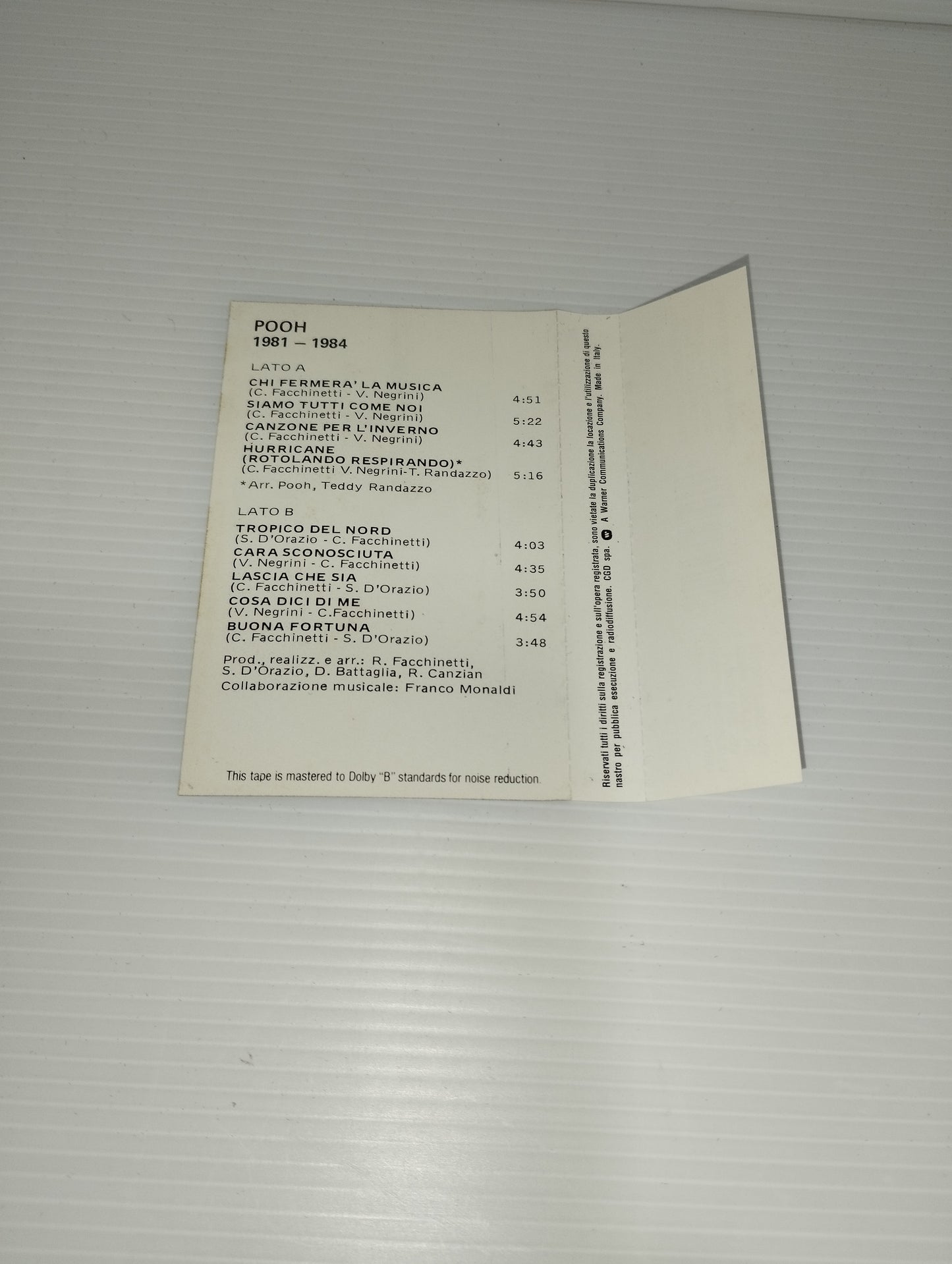 Pooh 1981-1984 Cassette