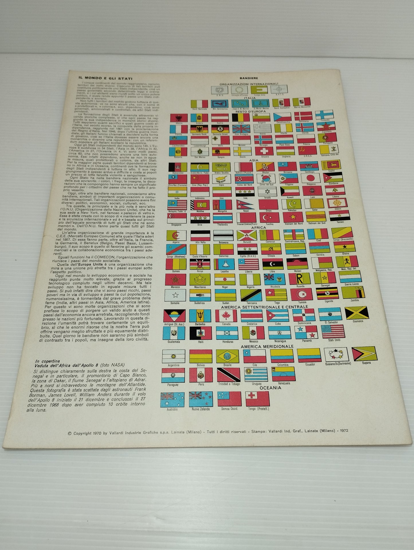 The World Geographic Atlas tribute

 Of The Savings Bank

 Published in 1972 by Vallardi