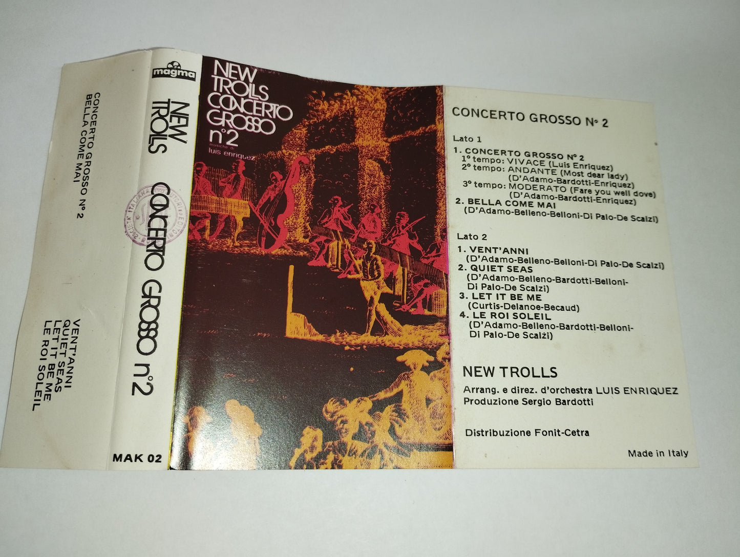 Concerto Grosso n.2 New Trolls  Musicassetta 1976