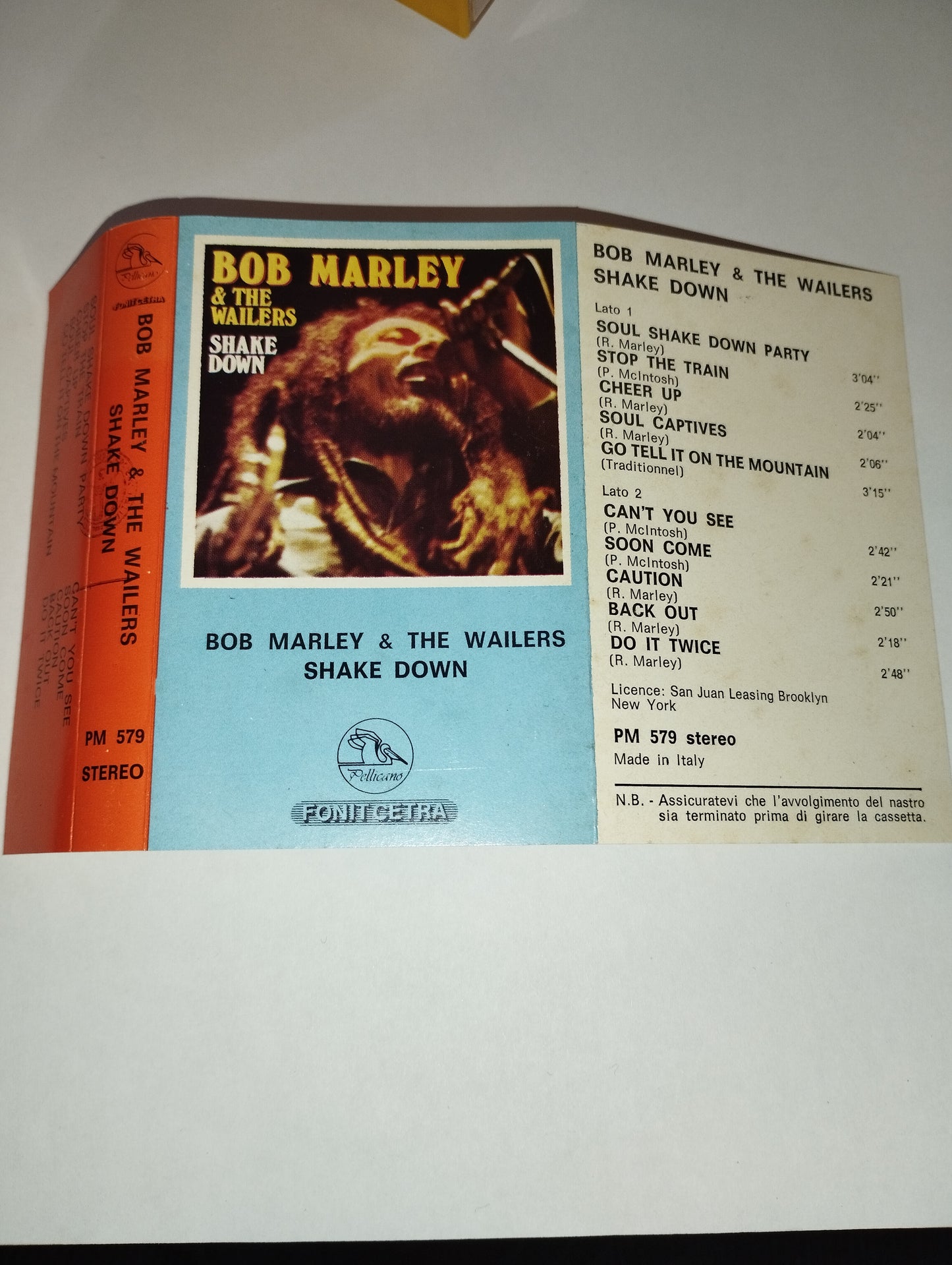 Shake Down &amp; the Wailers cassette tape