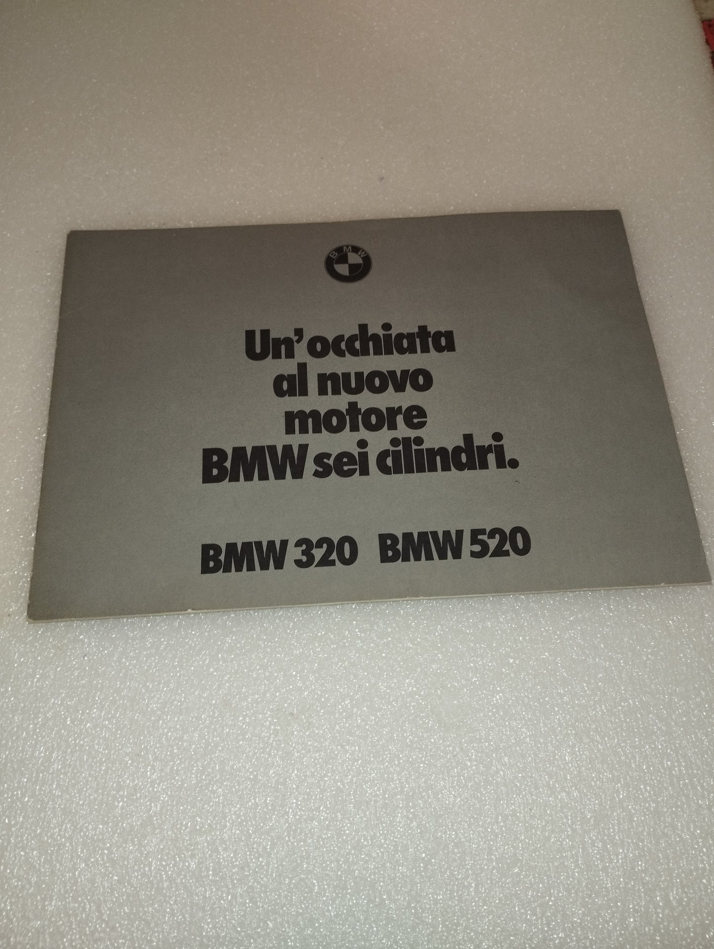 BMW 320/BMW 520 Advertising Leaflet

 BMW 6 cylinder engine

 80s