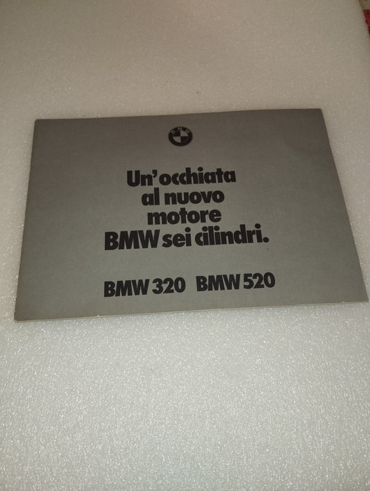 BMW 320/BMW 520 Advertising Leaflet

 BMW 6 cylinder engine

 80s