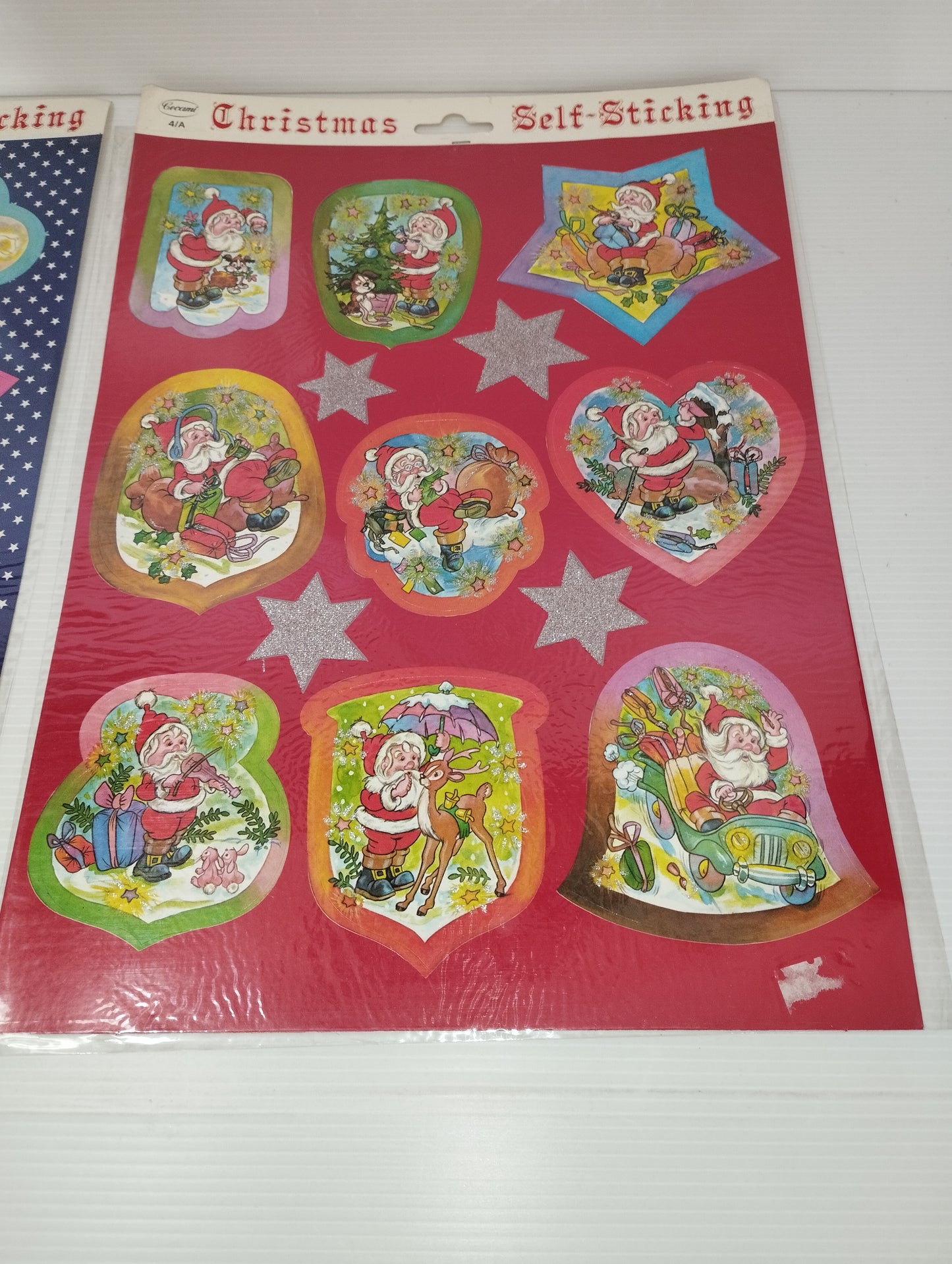 Cecami Christmas Self -Sticking Vintage Christmas 70s/80s