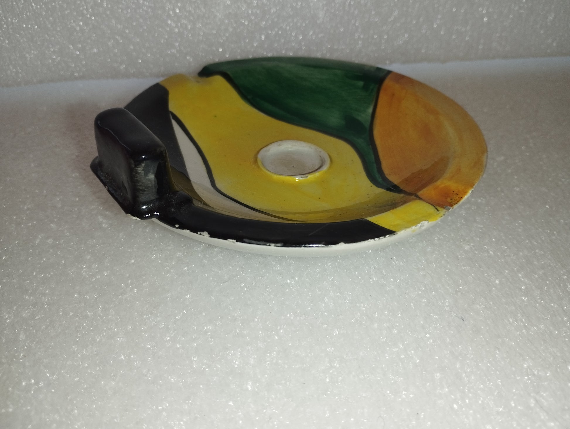 Posacenere in Ceramica Moderno con Portacigaro e Logo Personalizzato Posacenere in Ceramica Moderno con Portacigaro e Logo Personalizzato
