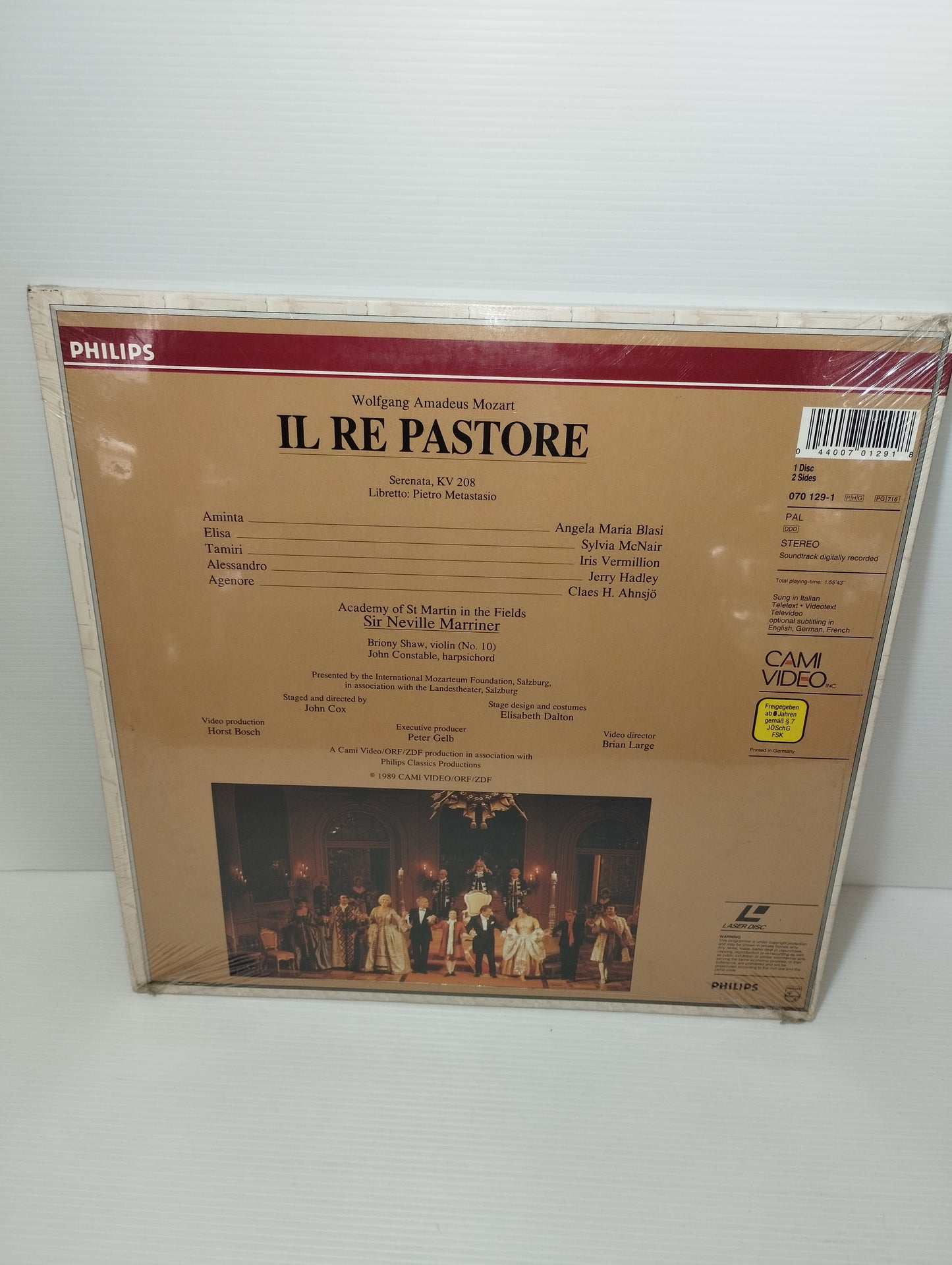 Mozart the Shepherd King Laserdisc