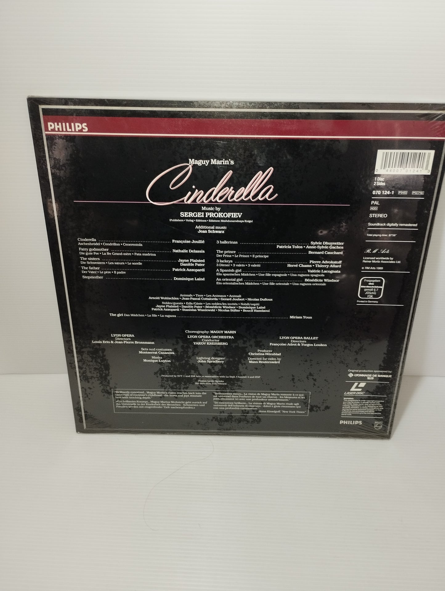 Prokofiev Cinderella Laserdisc