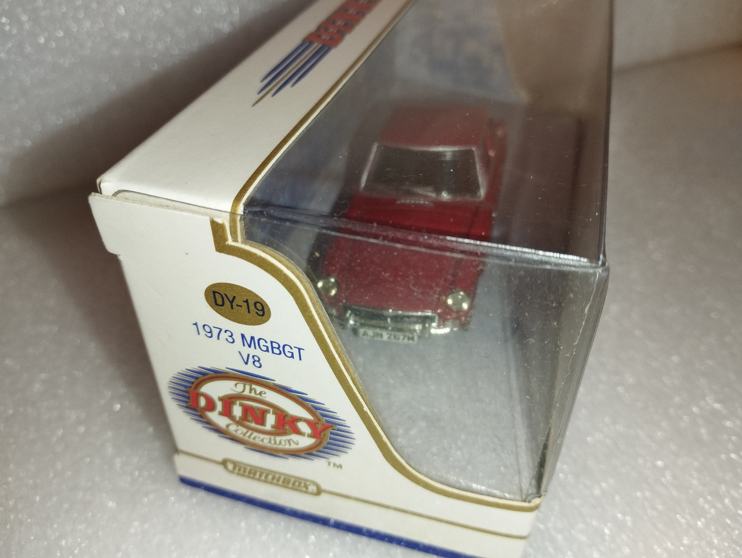 MG BGT V8 1973 model
 Produced by Dinky MatchBox
 1:43 scale