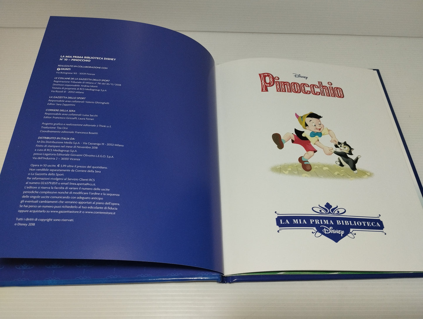 Pinocchio book

 Published by Giunti for Gazzetta Dello Sport

 My first Disney library series