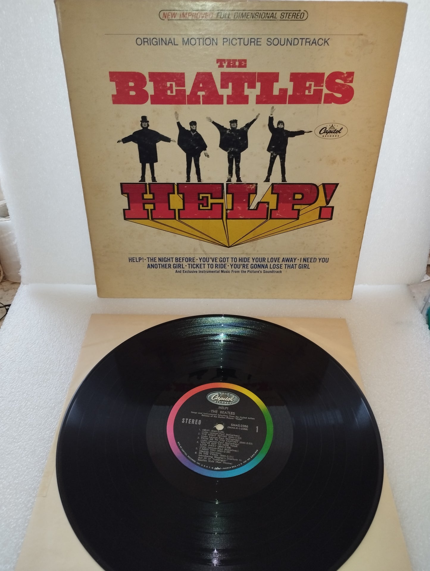 Help" The Beatles
Original Motion Picture Soundtrack
Lp 33 Giri