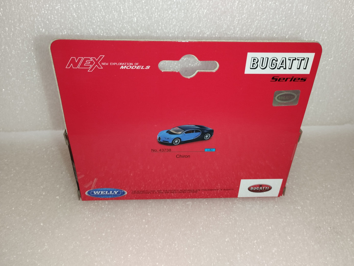 Modellino Bugatti Chiron
Prodotto da Welly
Die Cast Metal
Scala 1:39