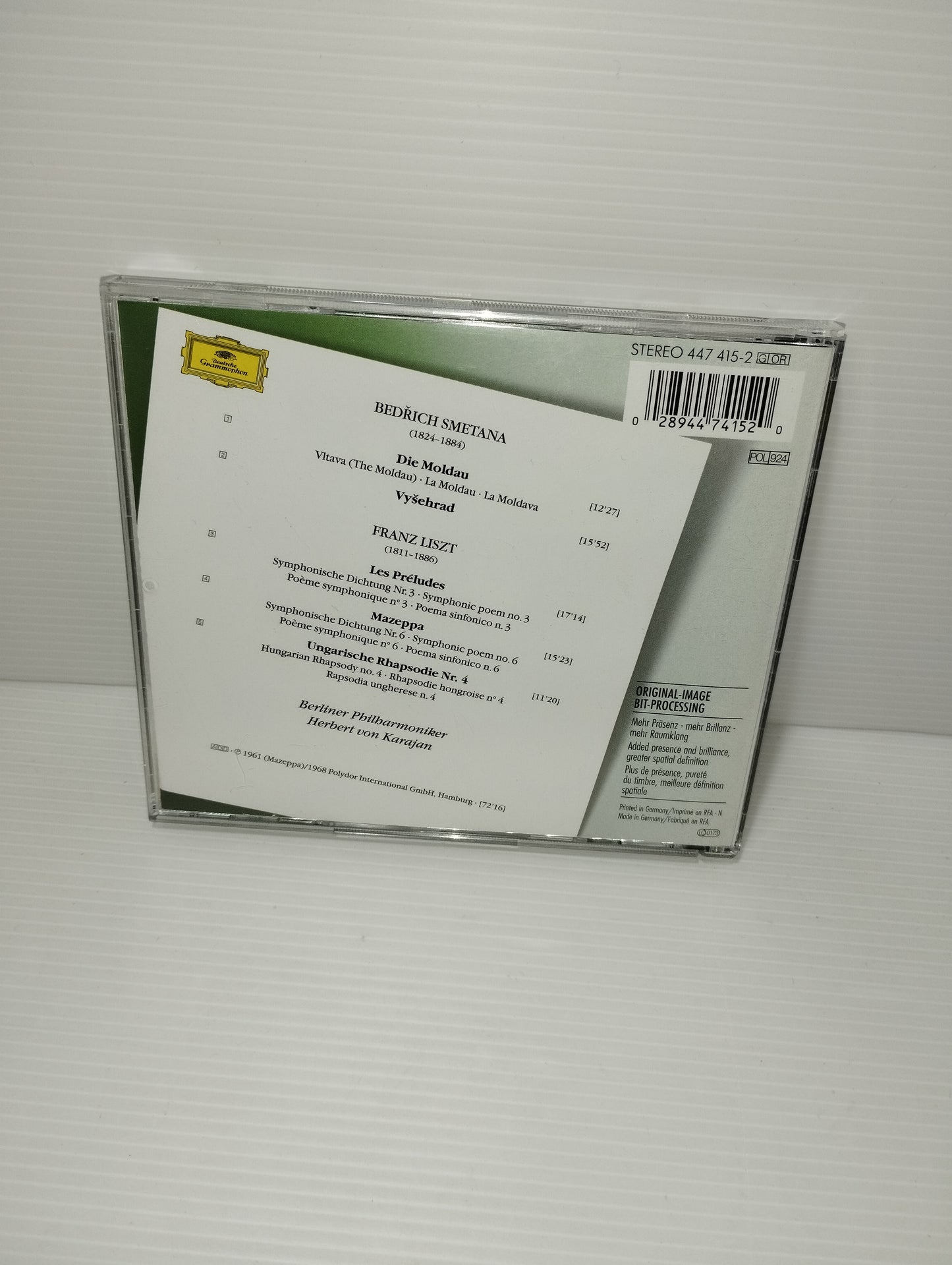 Liszt Les Preludes / Smetana
Herbert Von Karajan CD Deutsche Grammophon