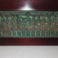 Last Supper bas-relief in bronze on wood signed Caroceli