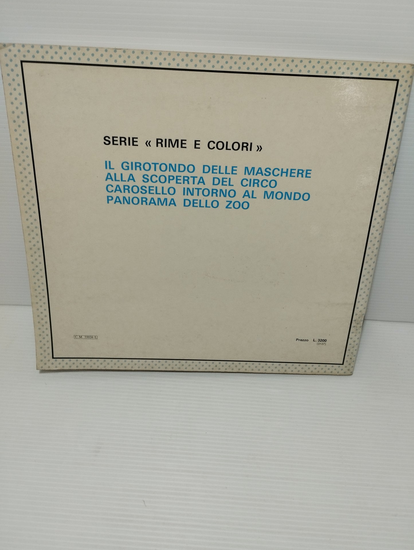 Libro Carosello Intorno Al Mondo Ediz.Primavera
Serie Rime e Colori anni 70/80