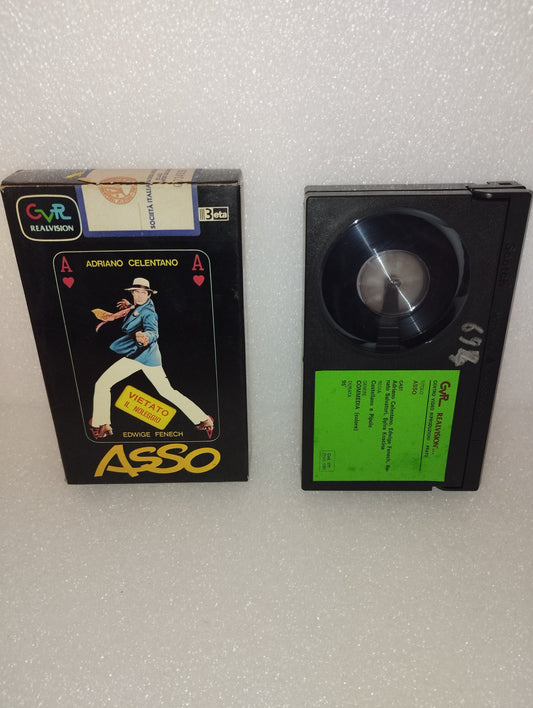 Asso Adriano Celentano Videocassetta CVR Realvision Beta Cod .177