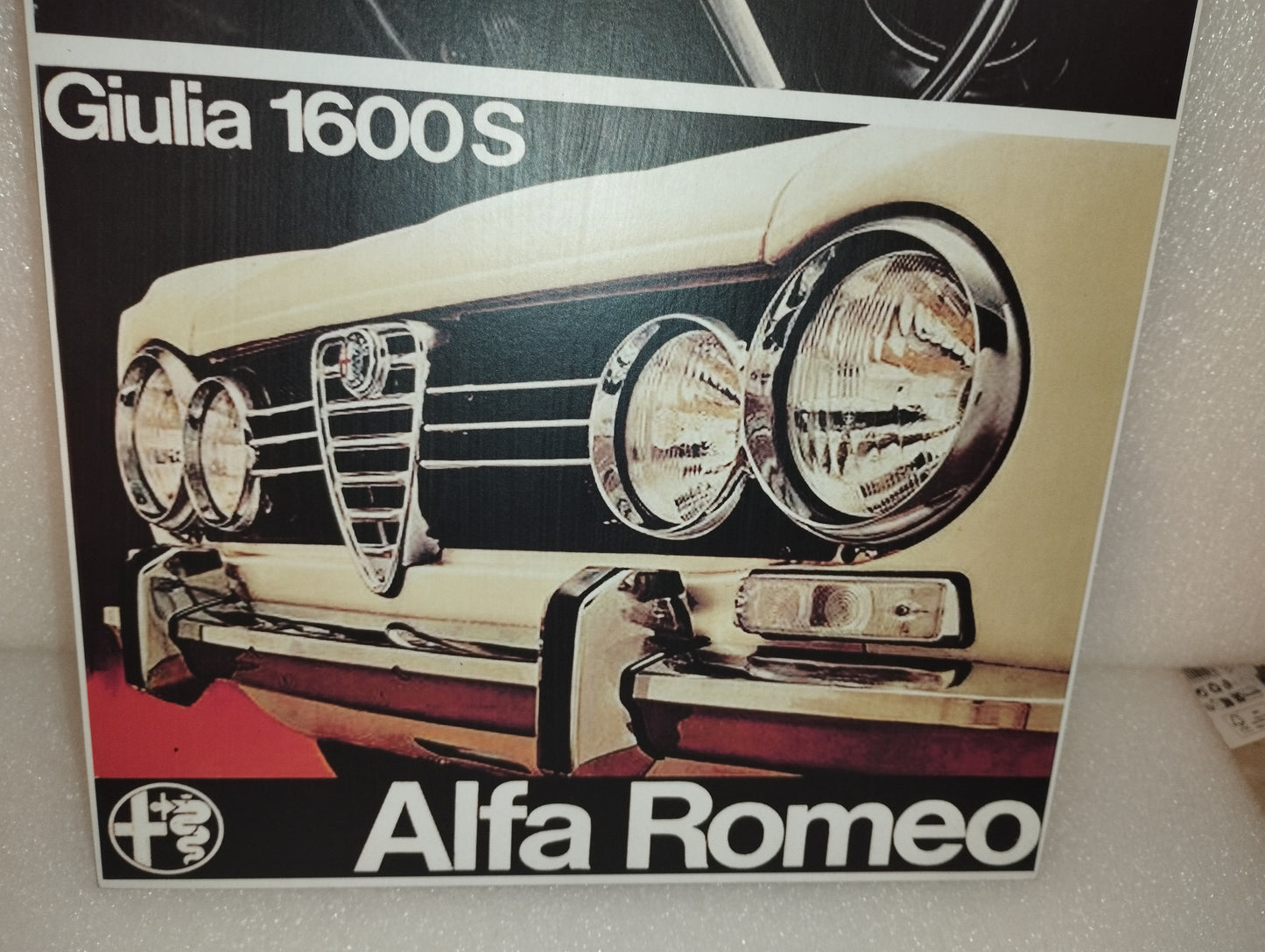 Targa Alfa Romeo Giulia 1600S
In Metallo