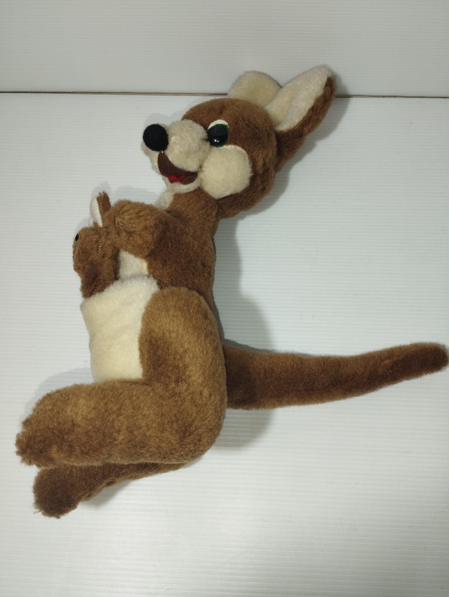 Peluche Canguro Con Piccolo
Marca Mú con etichetta originale
Made in Cecoslovacchia
Anni 50