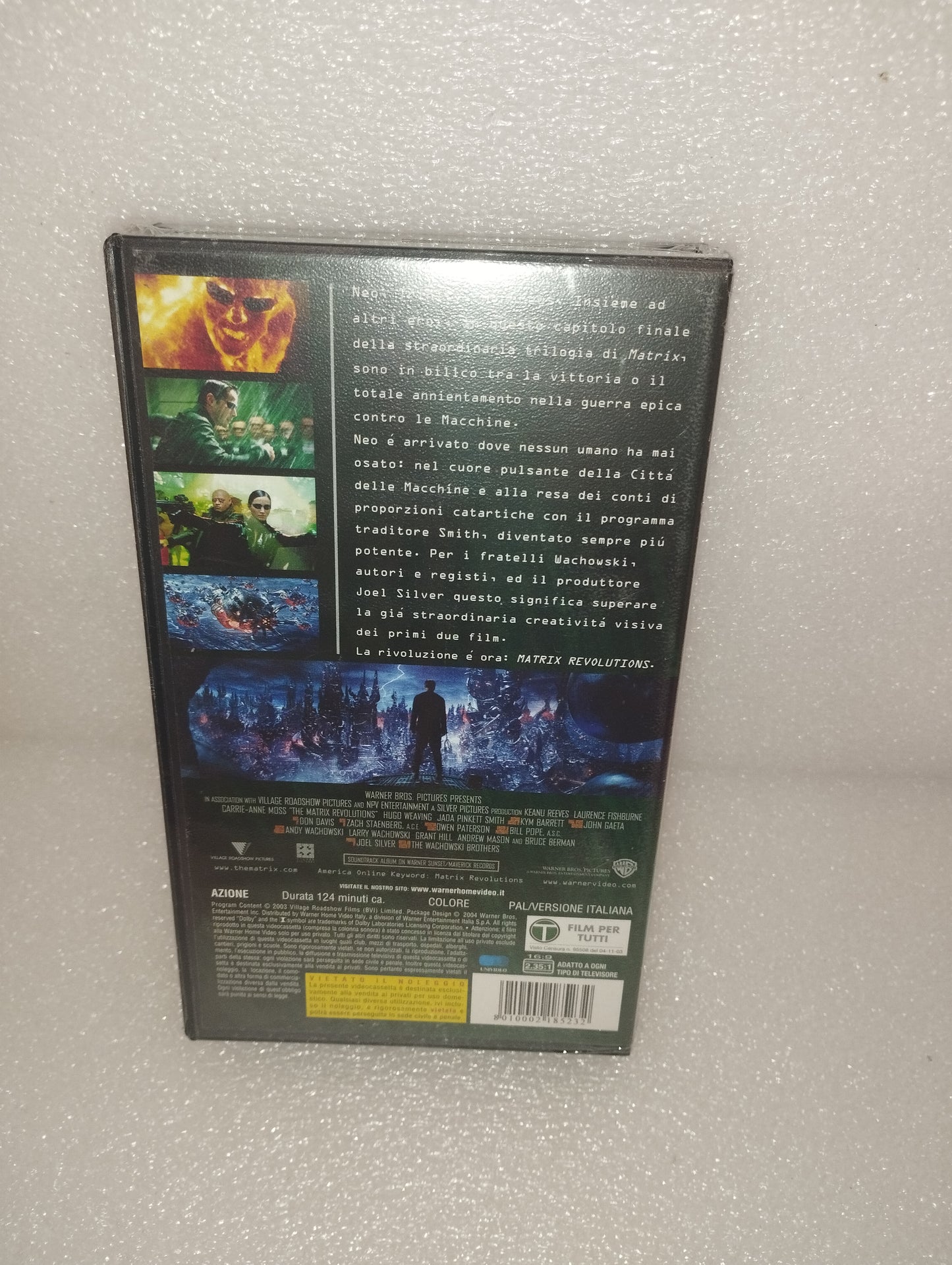 Matrix Revolution VHS
Edita nel 2003 Warner Bros Sigillata