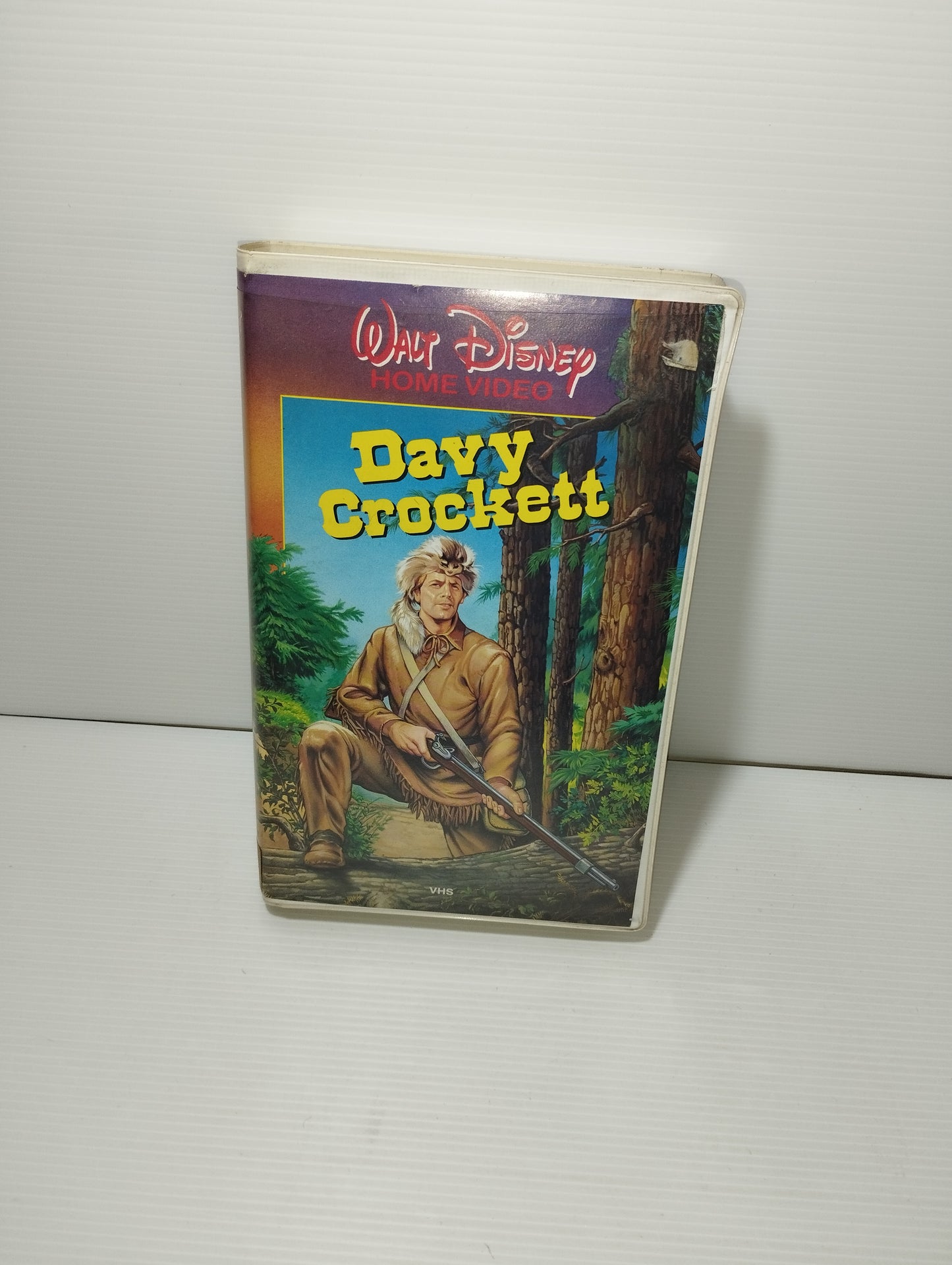 Davy Crockett VHS Walt Disney Home Ex Noleggio