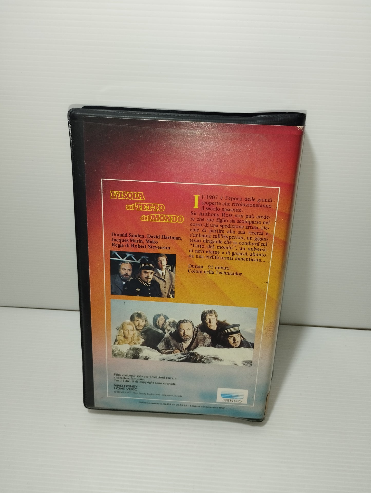 L'isola sul tetto del mondo VHS Walt Disney Home Ex Noleggio