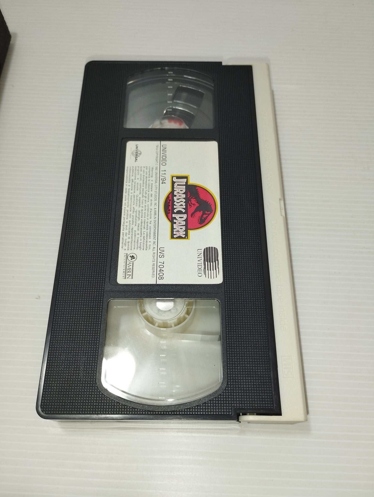 Jurassic Park Spielberg VHS
Edita da Univideo
Prima Edizione