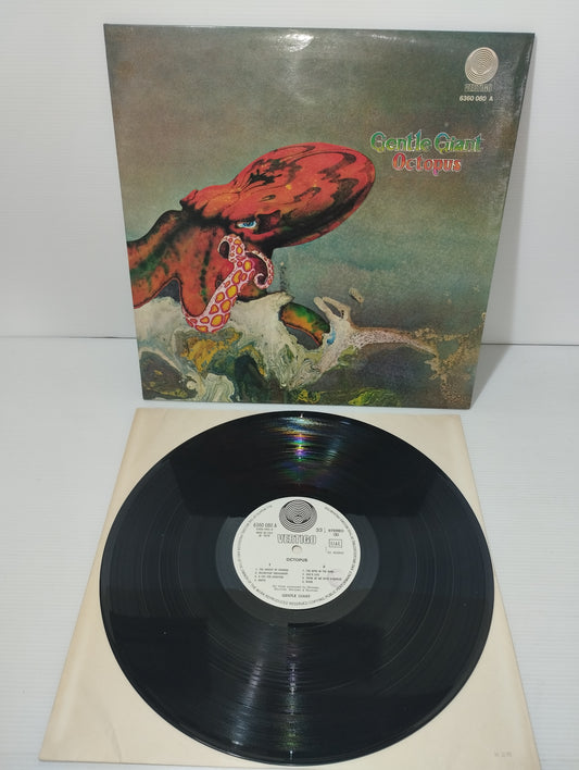 Octopus Gentle Giant LP 33 Giri
Edito nel 1972 da Vertigo  Cod.6360 080 A
Prima stampa italiana