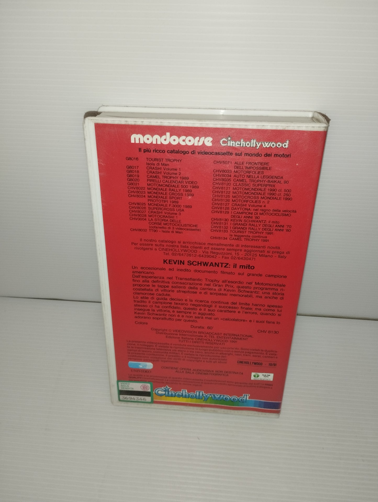 Kevin Schwantz il mito VHS
Edita nel 1991  da Cinehollywood