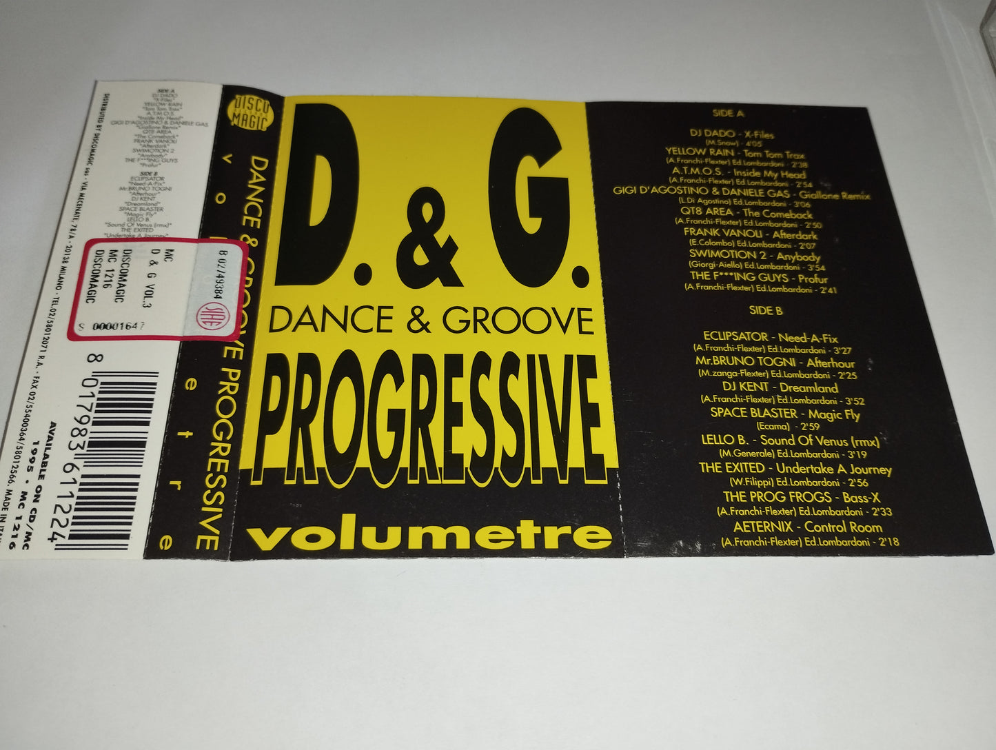 D&G Progressive Volumetre Musicassetta Disco Magic