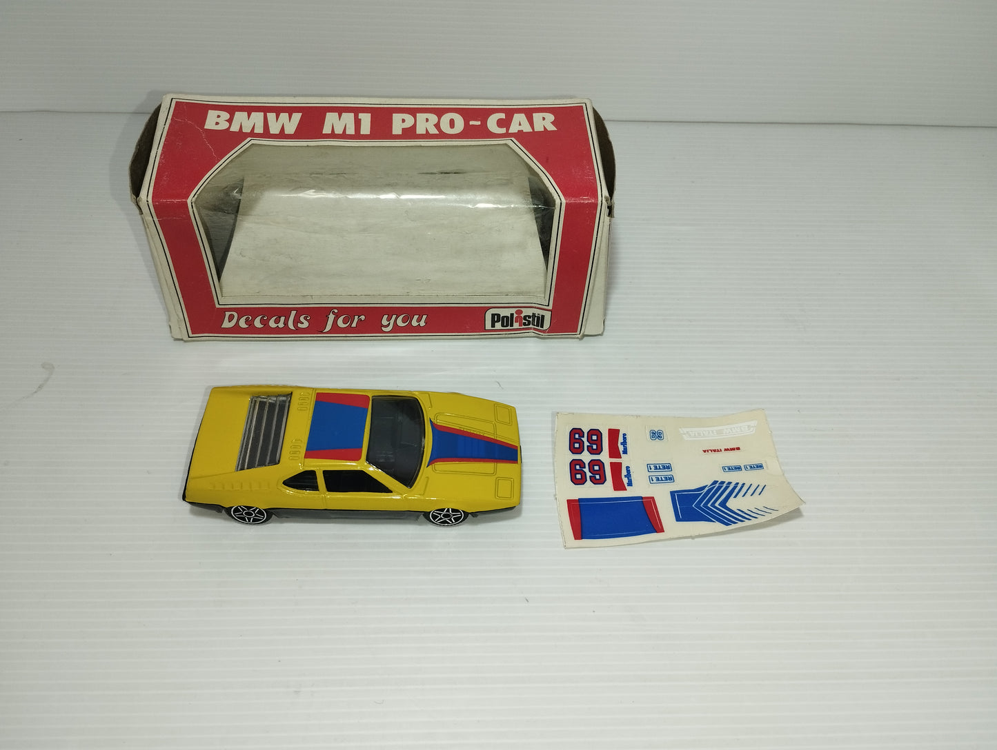 Modellino BMW M1 Pro Car
Prodotto negli anni 80 da Polistil E 2005
Scala 1:40