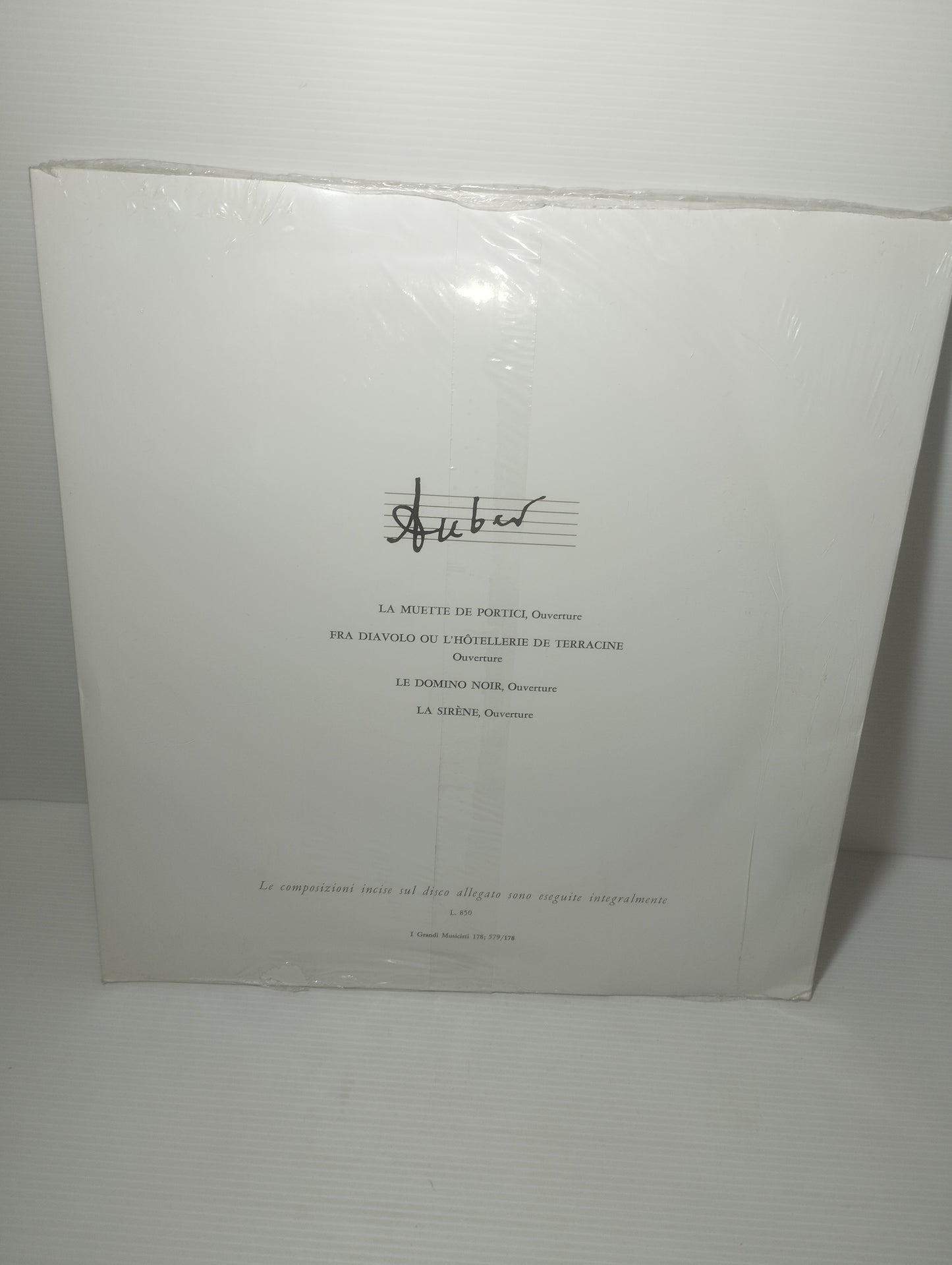 Daniel Auber Vinile 10" 33 giri
I Grandi Musicisti Fratelli Fabbri Editori n.178
Anni 60 sigillato