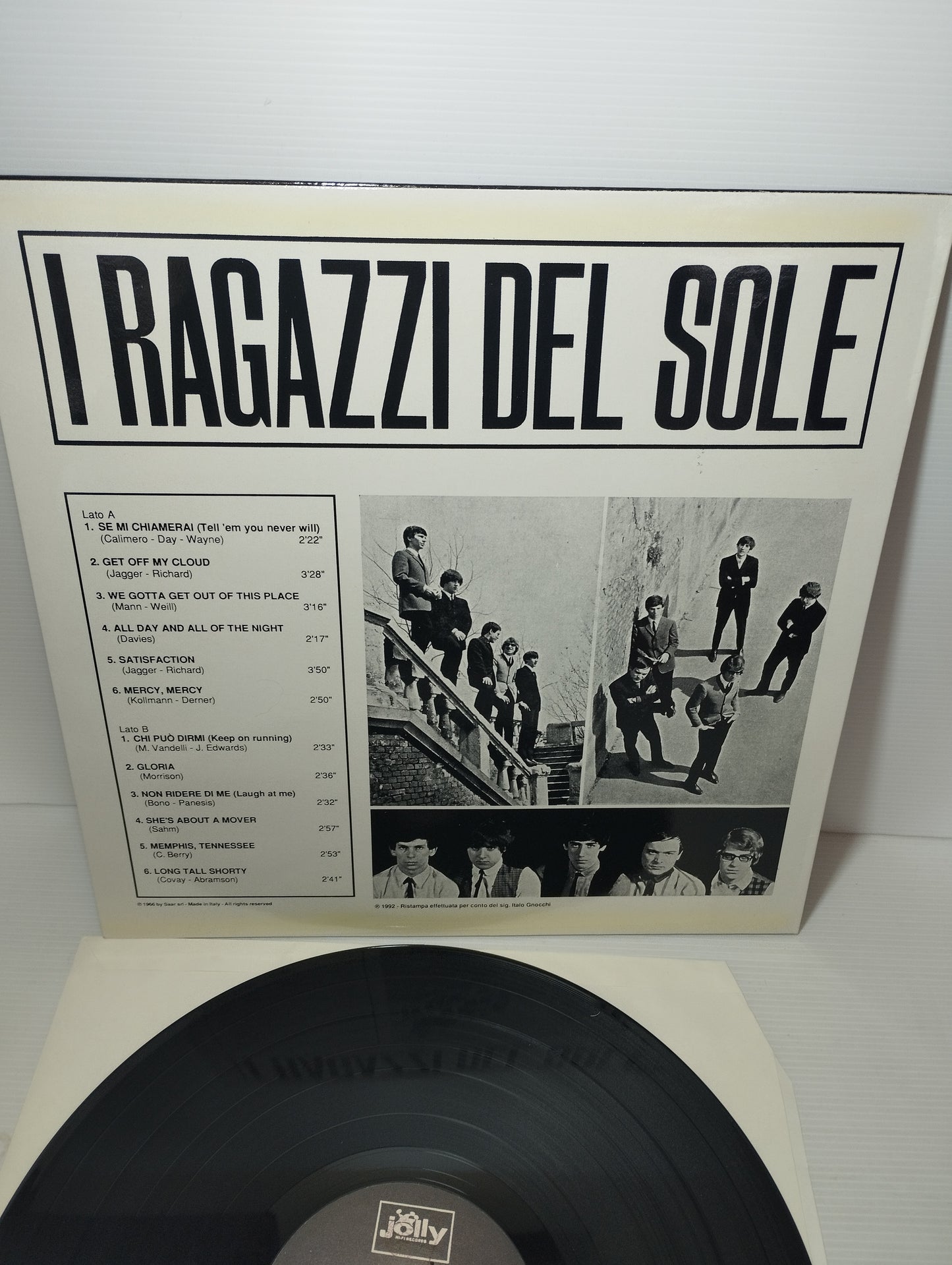 I Ragazzi Del Sole Omonimo LP 33 Giri Ristampa del 1992 Jolly Cod.LPJ 5068