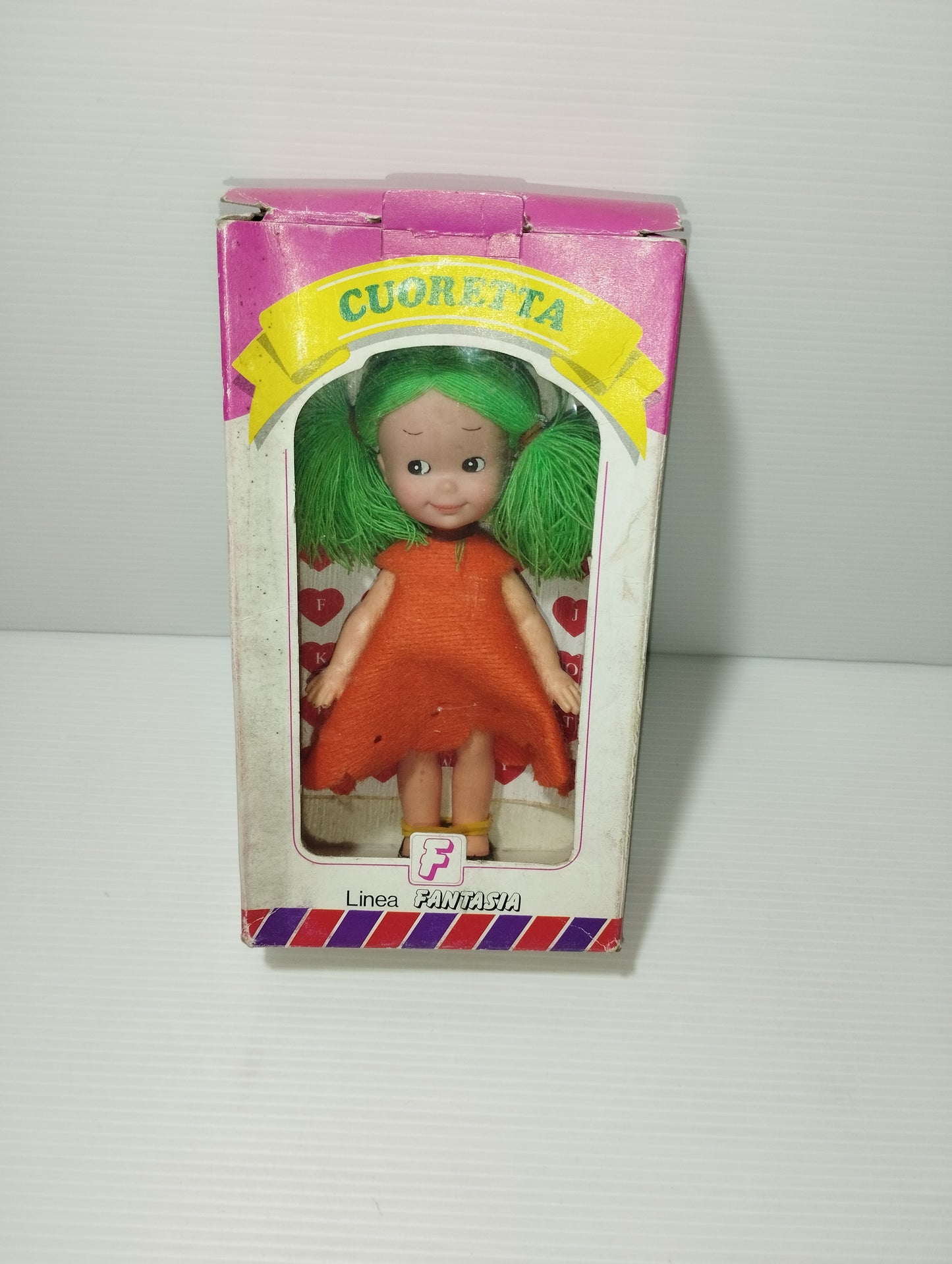 Bambola Cuoretta Linea Fantasia
Anni 80
Altezza bambola 15 cm circa