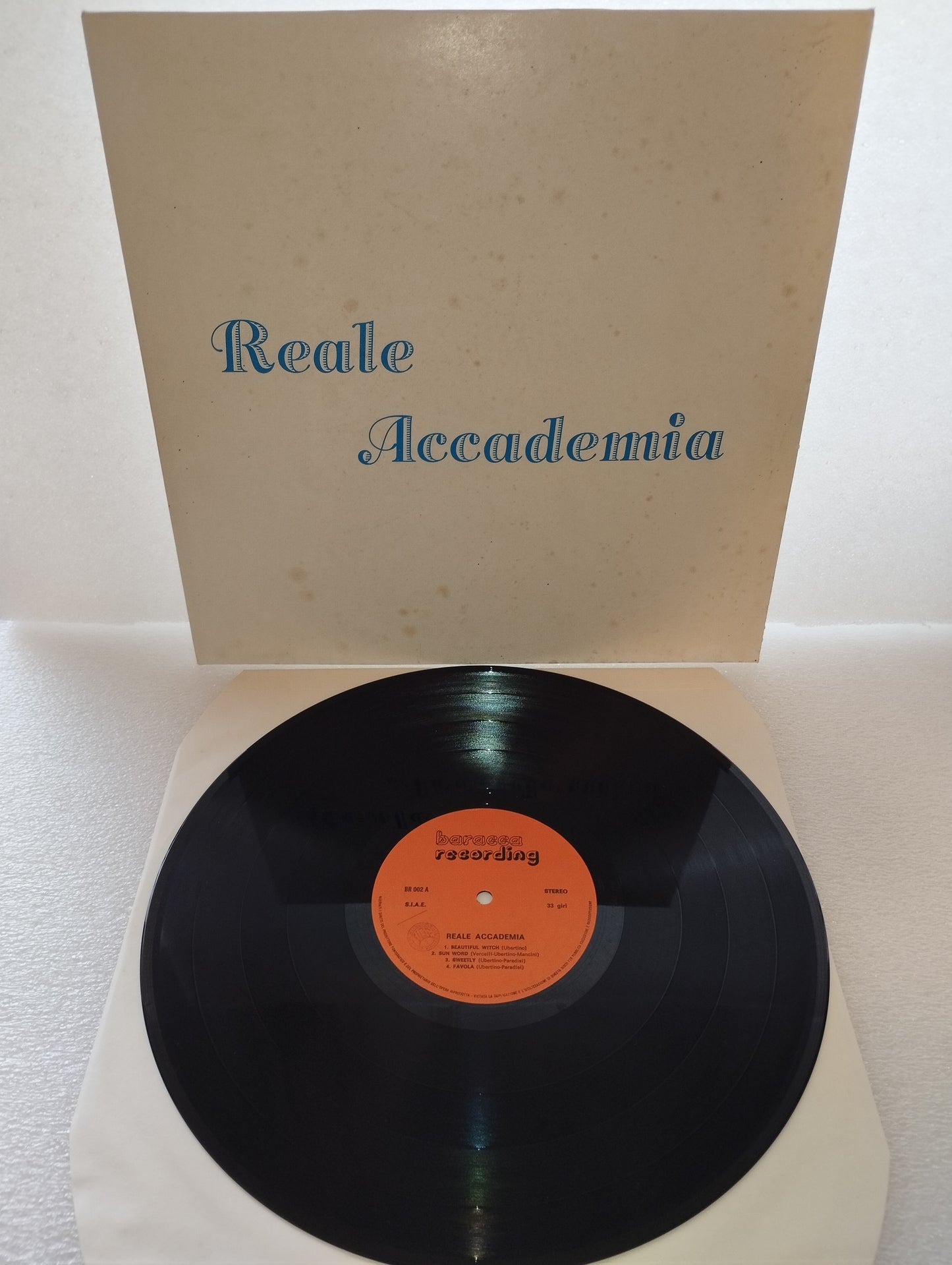 Reale Accademia Omonimo LP 33 Giri Edito nel 1987 da Baracca Recording Cod.BR/002