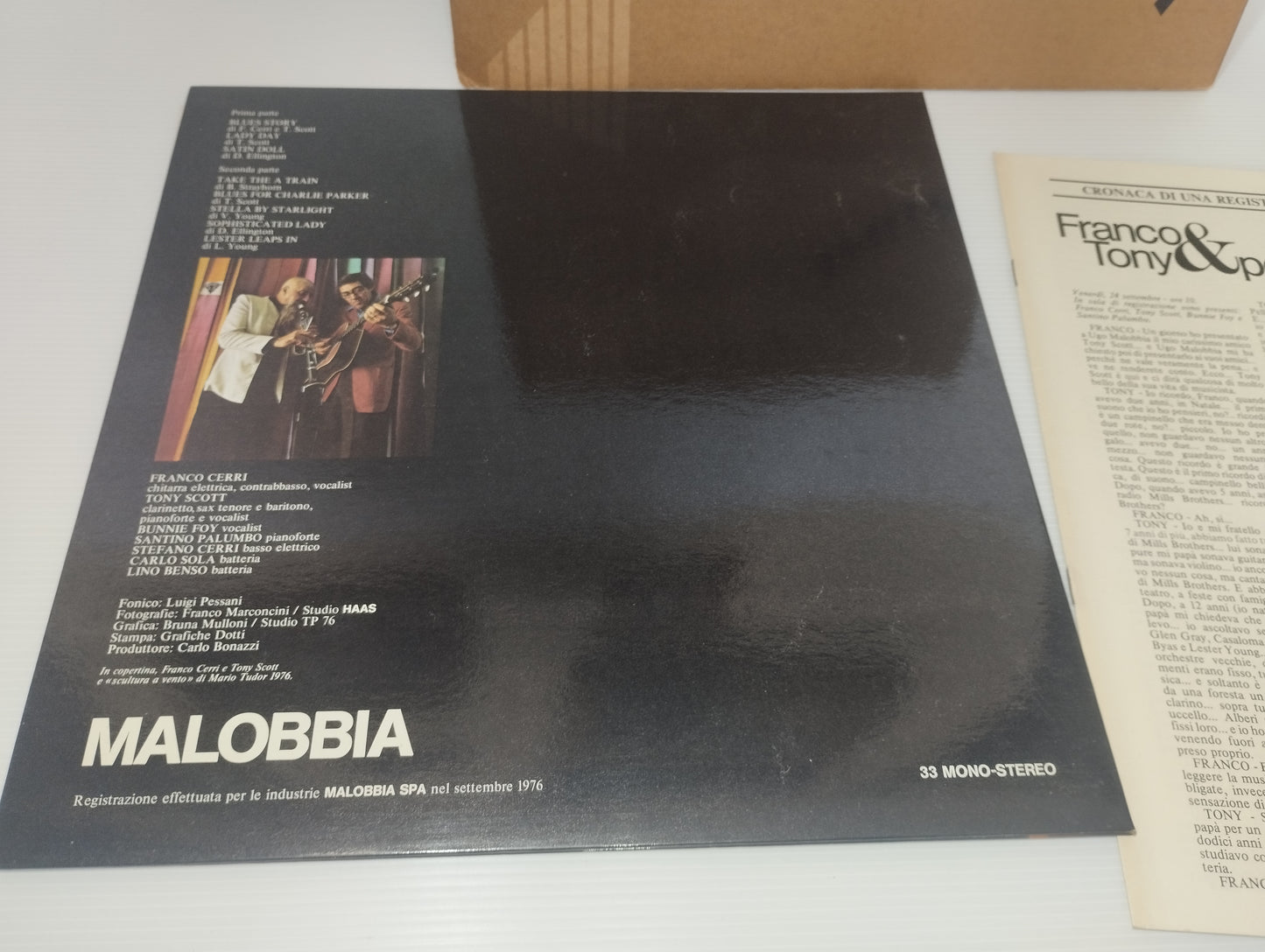 Malobbia Franco( Cerri) Tony & Pompeo LP 33 giri
Edito nel 1976 da Malobbia Spa
Edizione Fuori Commercio