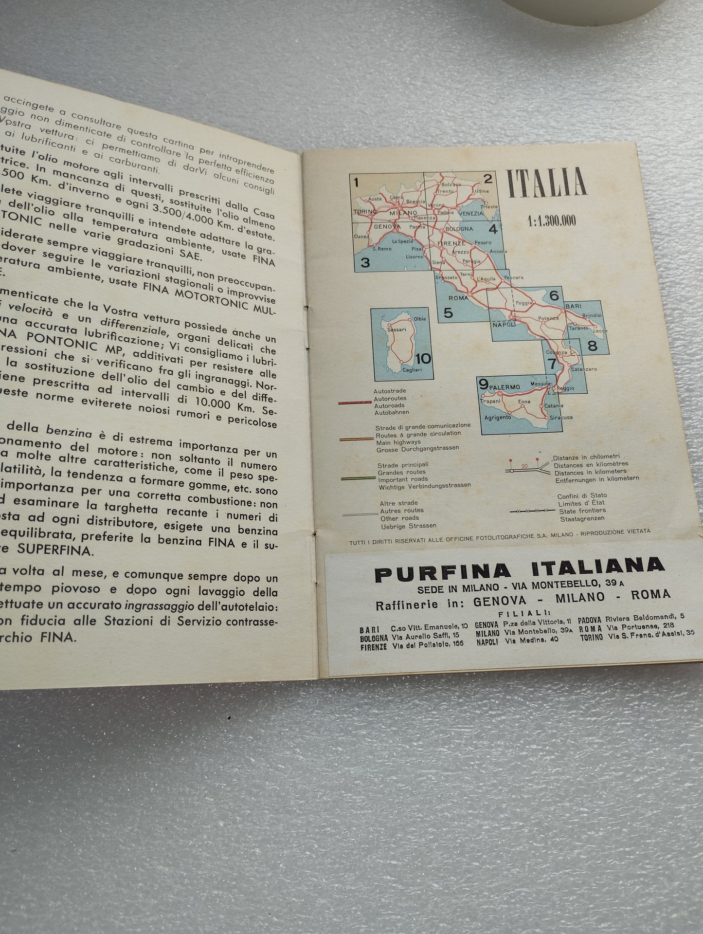 Libretto Fina Sulle Strade d'Italia Anni 60/70