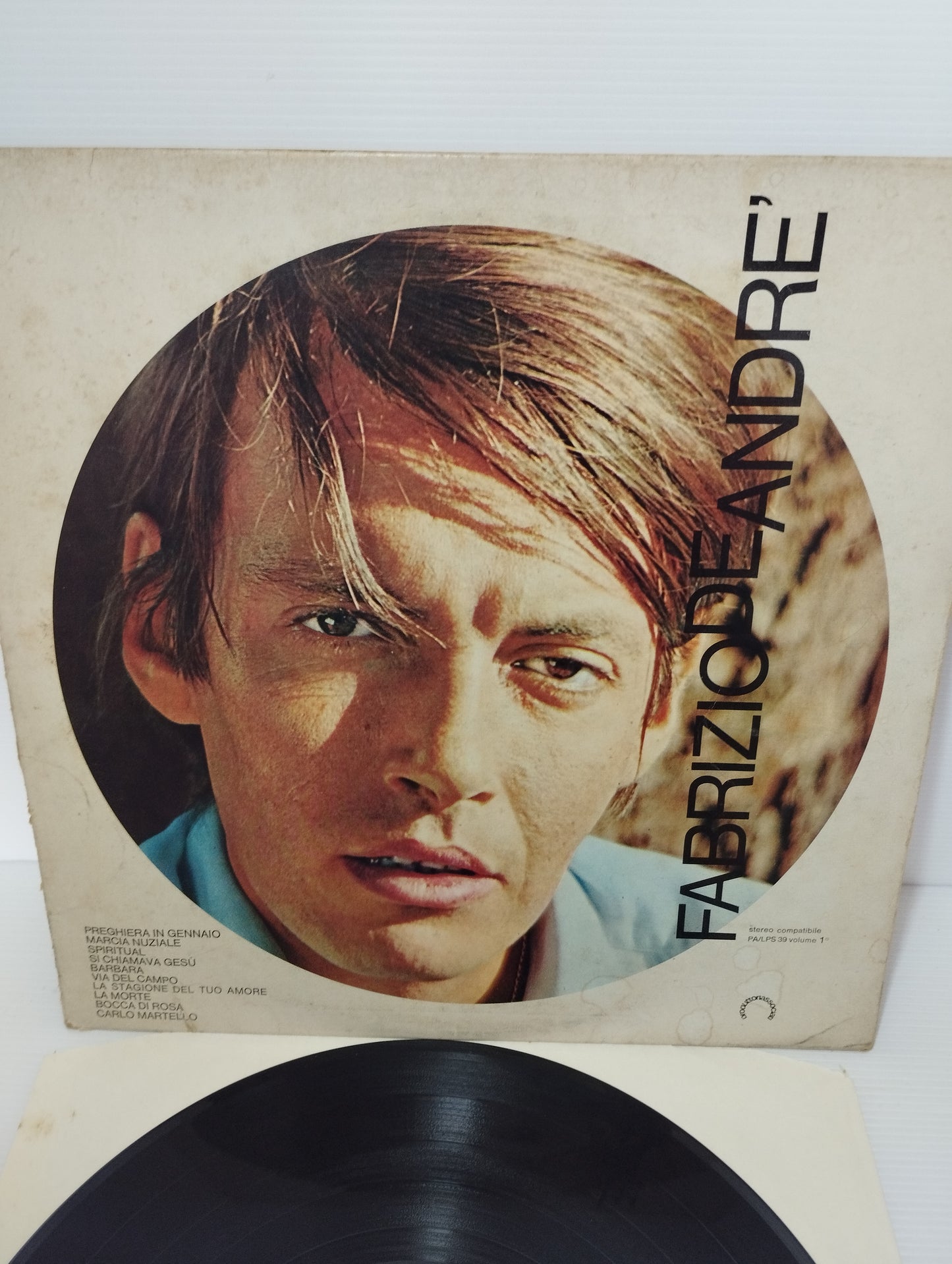 Fabrizio De André Volume 1°" LP 33 giri Edito nel 1970 da Produttori Associati